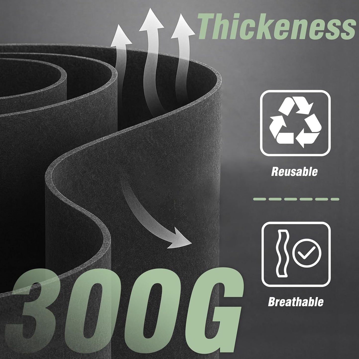 PHYEX 12-Pack 10 Gallon Grow Bags, Heavy Duty Fabric Pots with Handles, Reusable Plant Bags for Vegetable, Herbs & Flowers, BPA-Free, Breathable, Durable