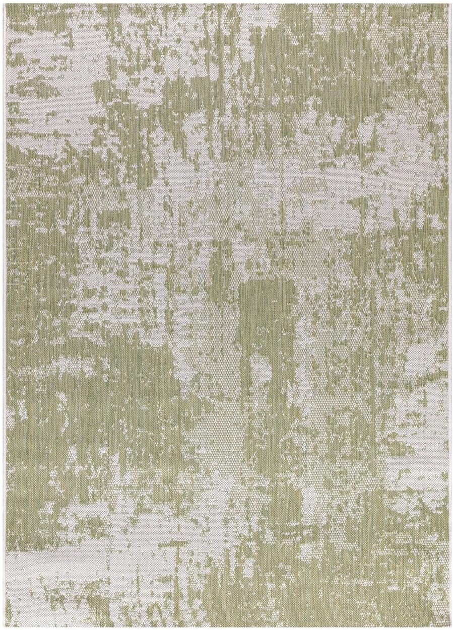 Keen Home Design Terrace Outdoor Area Rug - 5x8 Washable Indoor/Outdoor Rug for Patio, Kitchen, Balcony, Beach, Garden, Deck and Porch, Size: 5'3"x7'7"