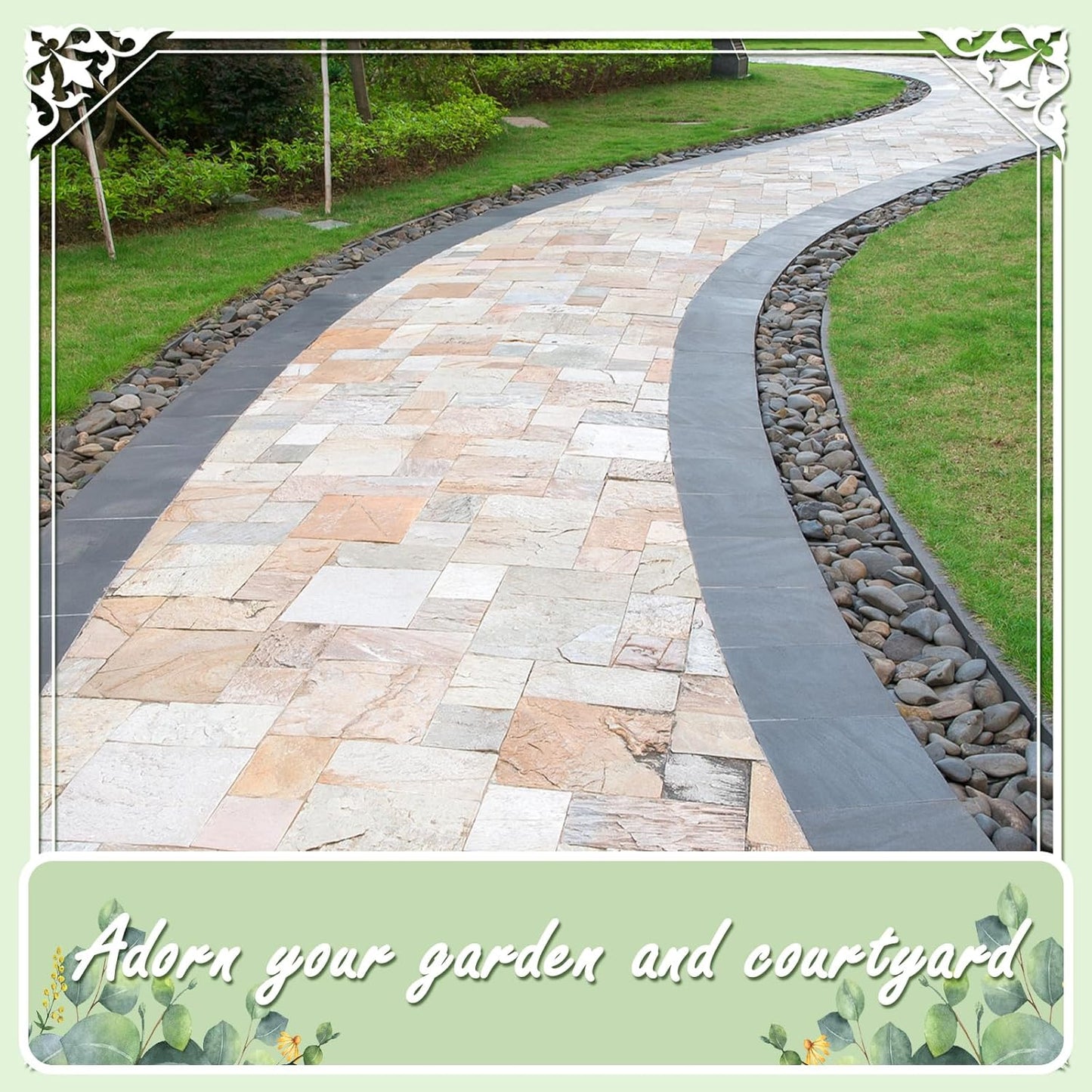 20LB Stones Pebbles River Rocks, 100% Natural Hand-Picked Premium Decorative Pebbles, Ideal for Garden Landscaping, Home Decor, Aquariums, Painting, Crafting and Gifts (Green, 20 Pounds)