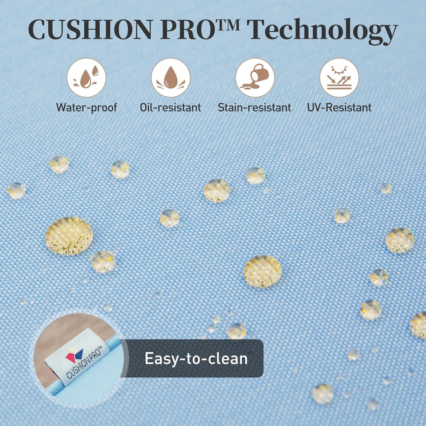 Metal Outdoor Swivel Patio Chairs Set of 2 with 5.75" Extra Thick Cushion, 2 Piece High Back Swivel Rocker Patio Chairs Outdoor Furniture Seating for Deck Balcony Front Porch, Blue