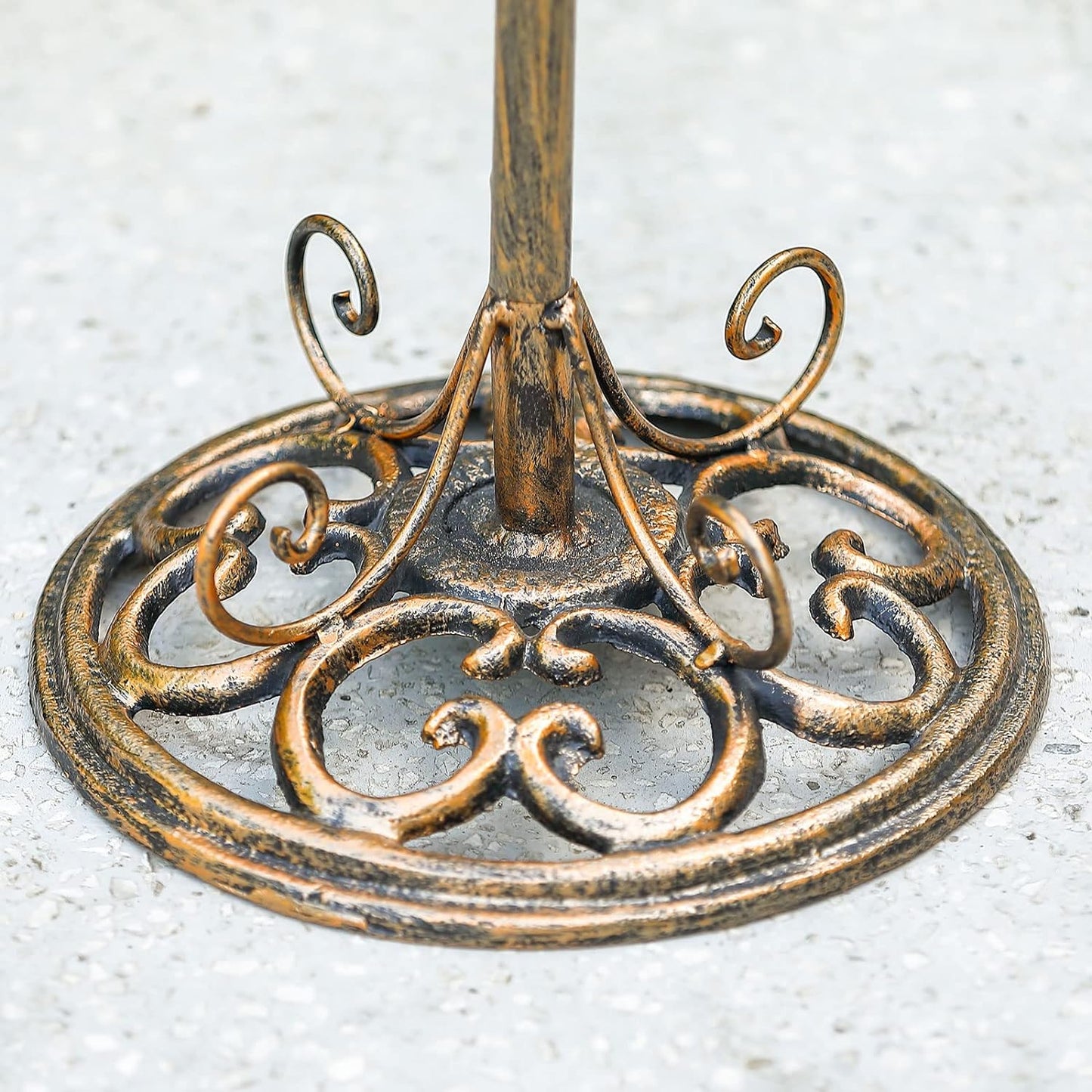 11.4" W*27.6" H Cast Iron Pedestal Bird Baths for Outdoors, Vintage Metal Bird Bath Bowl, Bird Feeder Or Drinker Plate, Home Garden Lawn Yard Decorations