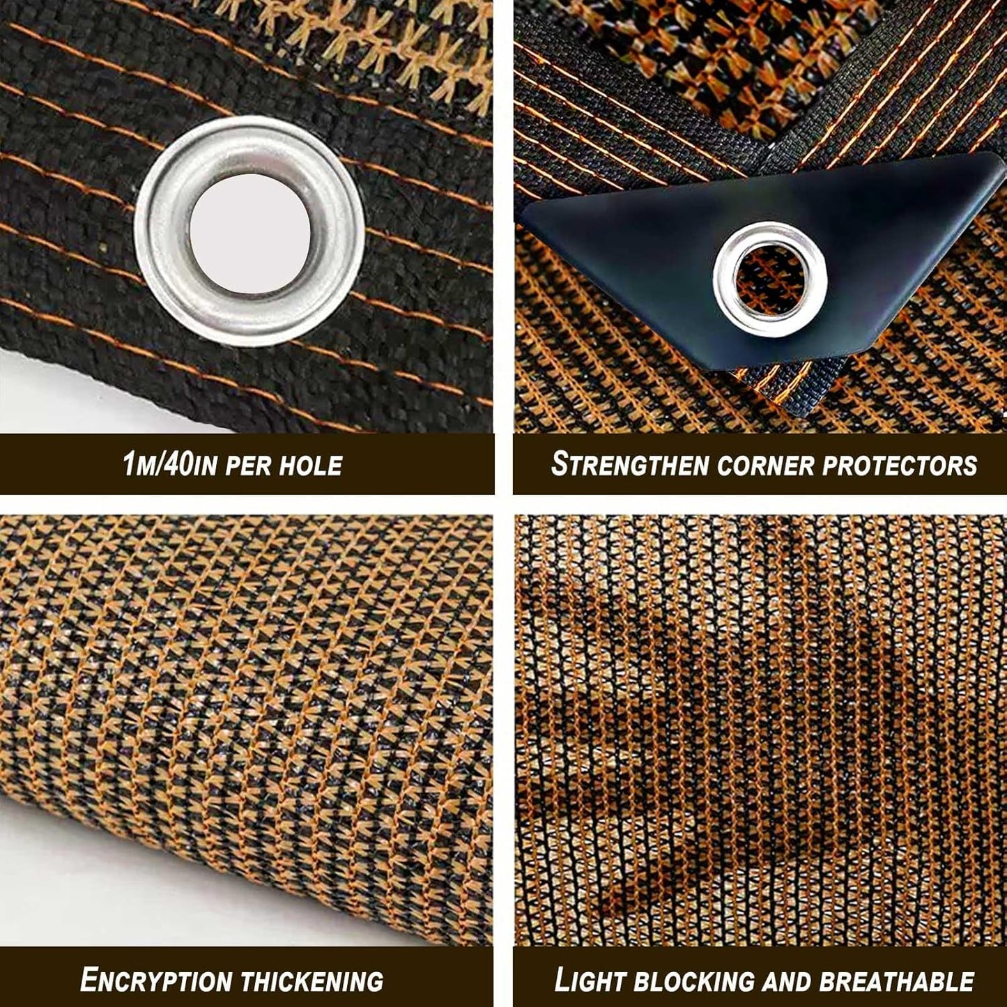 80% Sunblock Shade Cloth Net Resistant - 8x20Ft Garden Shade Mesh for Plant Cover, Greenhouse, Chicken Coop, Kennels, Tomatoes Plants