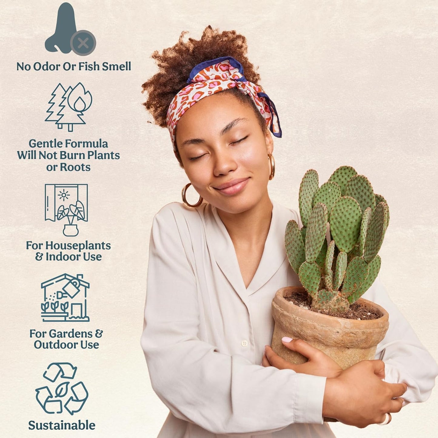 Complete Organic Cactus & Succulent Fertilizer, Succulent Plant Food & Cactus Food, Bonsai, Snake Plant Fertilizer, 11 Servings Fast & Slow Release Feeds up to 44 Plants 8 Months