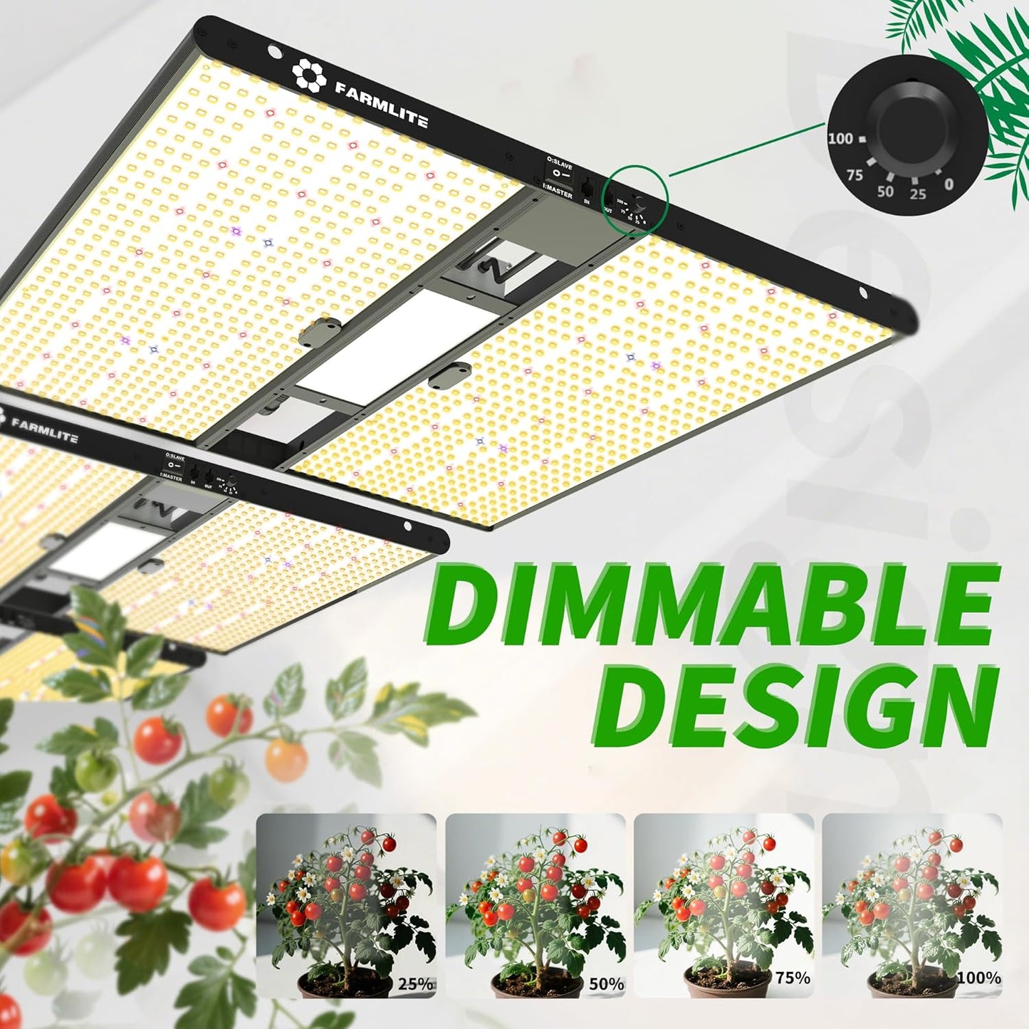 FARMLITE Grow Light for Indoor Plants Quantum Board Grow Light Full Spectrum Led Grow Lights Growing Lamp Daisy Chain Dimmable (300Watts)