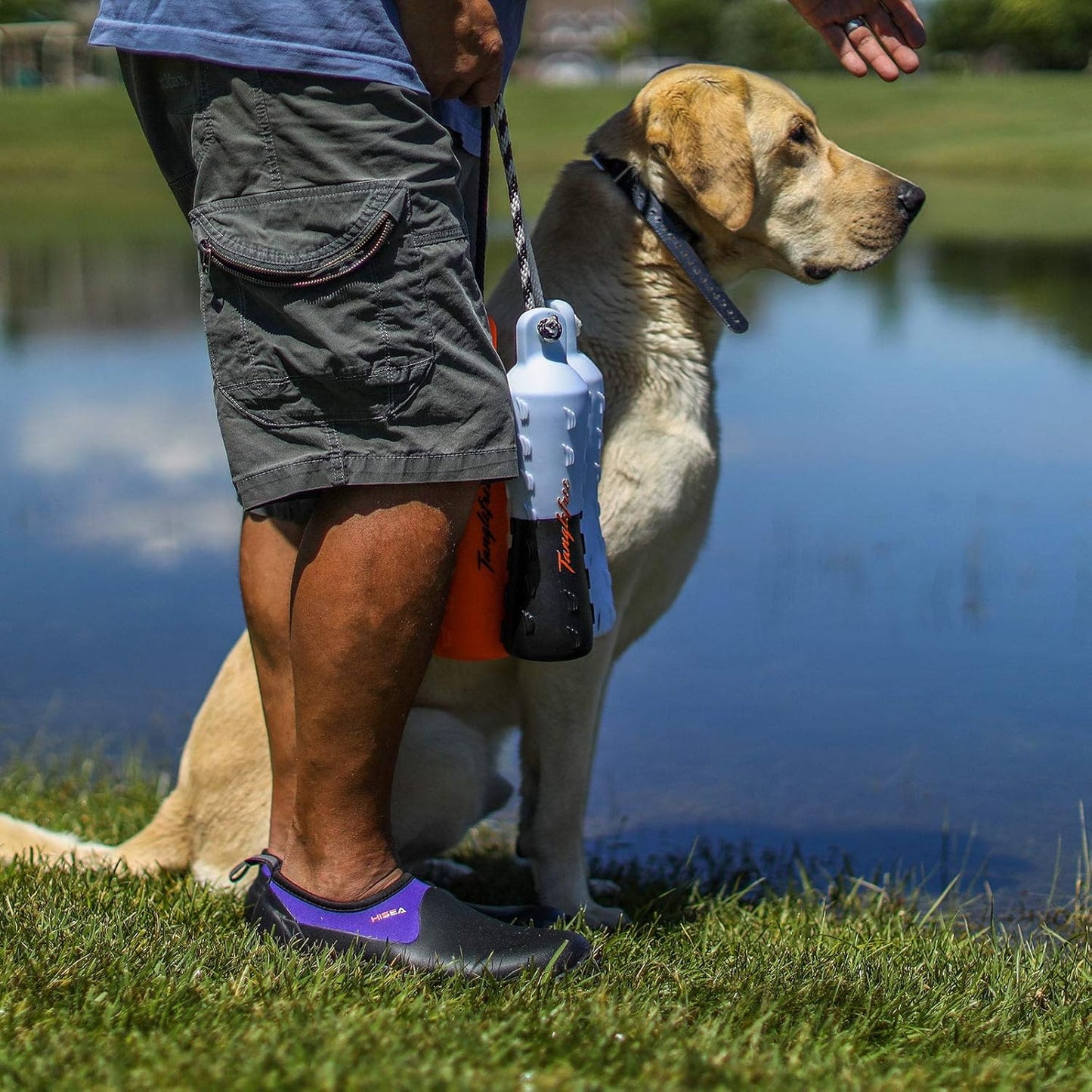 HISEA Unisex Waterproof Garden Shoes, Men's Rubber Rain Boots Women's Ankle Rain Shoes Neoprene Camp Booties Outdoor Slip-On Footwear for Gardening, Farming, Camping, Car Wash, Lawn Care and Yard Work