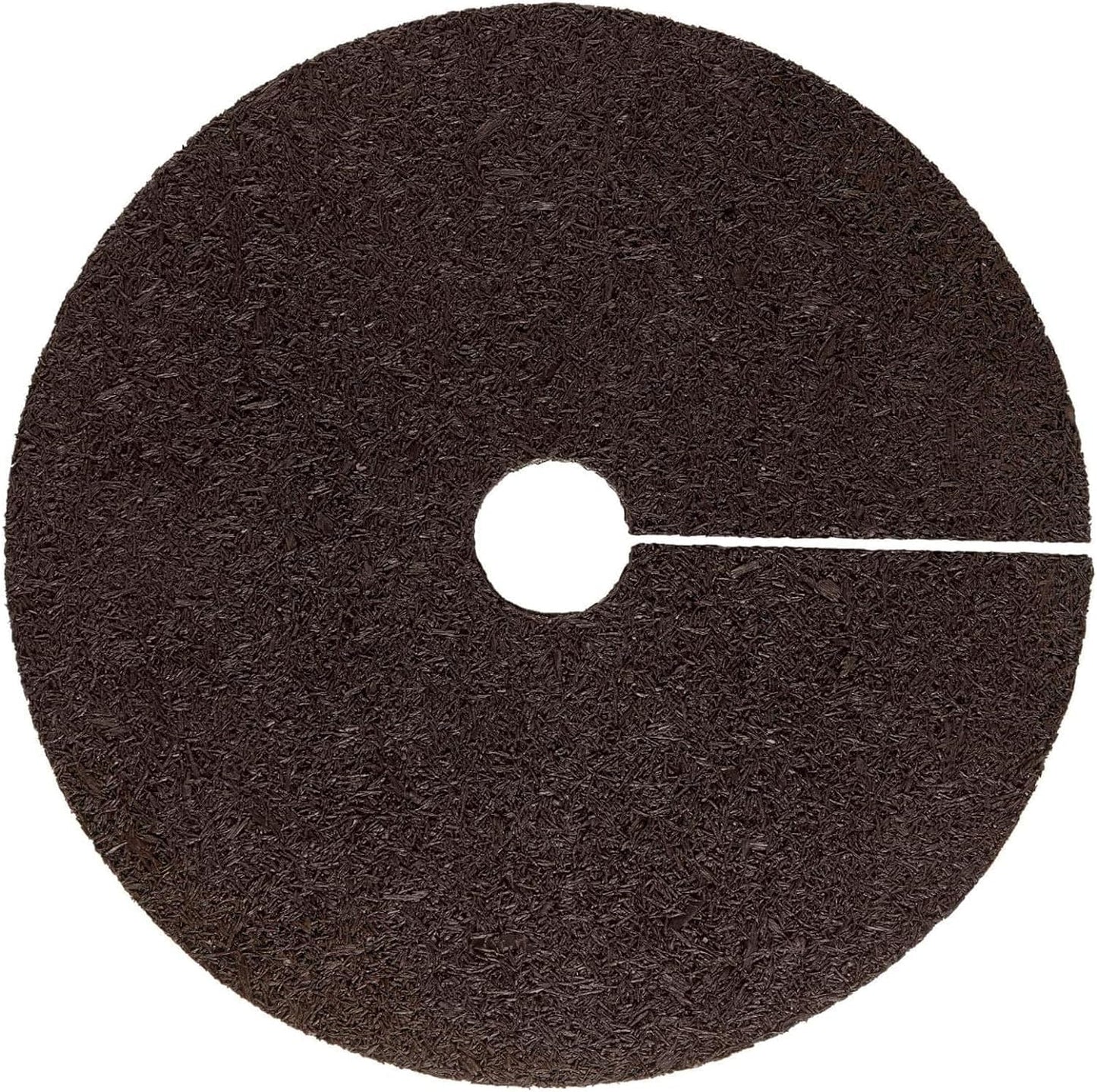 Rubberific 36" Recycled Rubber Mulch Tree Ring Easy Install Looks Like Real Mulch 2 Pack - Brown