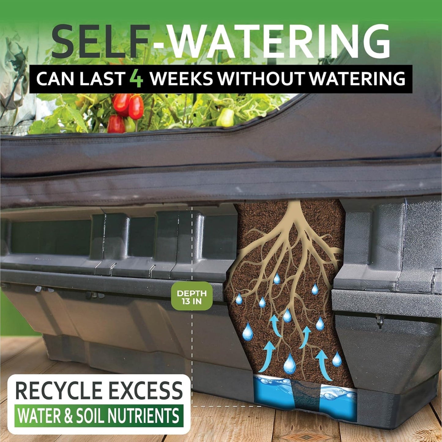 Vegepod Indoor Grow Kit Self Watering with LED Light, Reflective Tent Complete System, All-in-One Indoor Gardening Solution, Premium Tent, Medium Kit, 39"x39"x78"