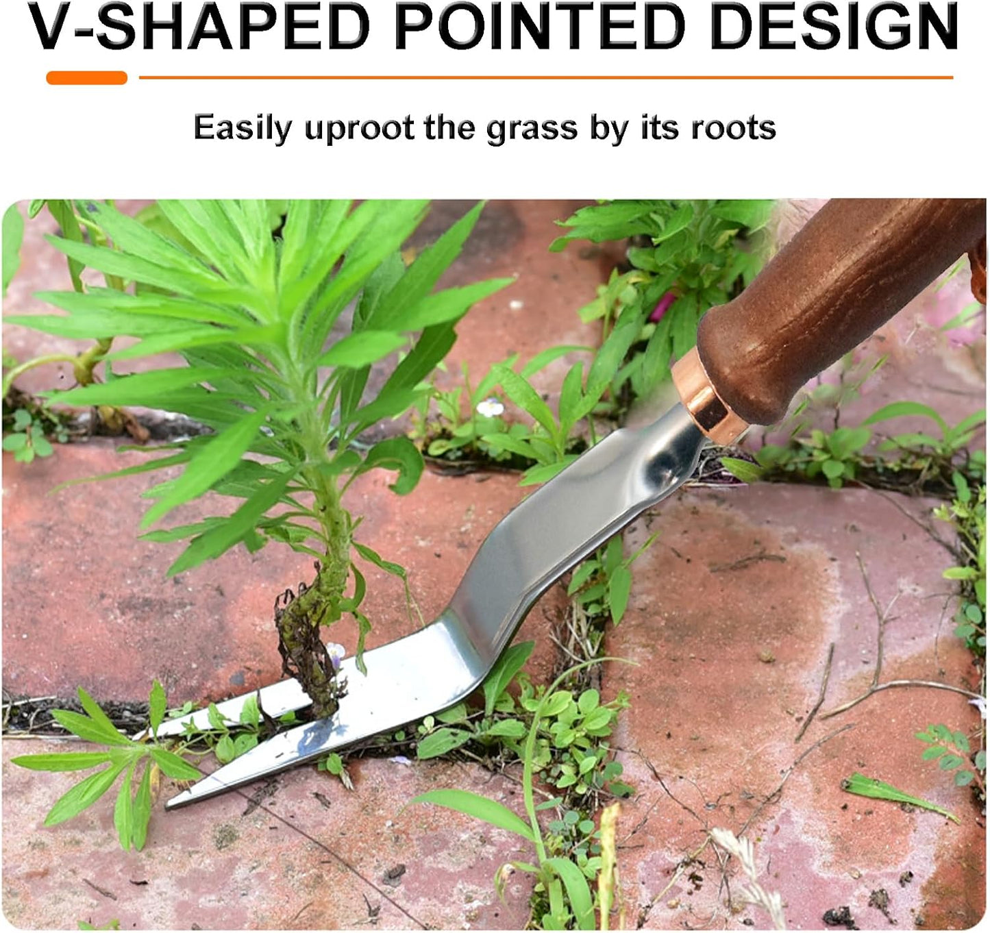 Gardening Tools-Gardening Handle Tools Flower Spade Digging Loosening Tools Hand Rake Weed Puller Garden Tools Make Ideal Gifts for Gardening Enthusiast(Weeder2)