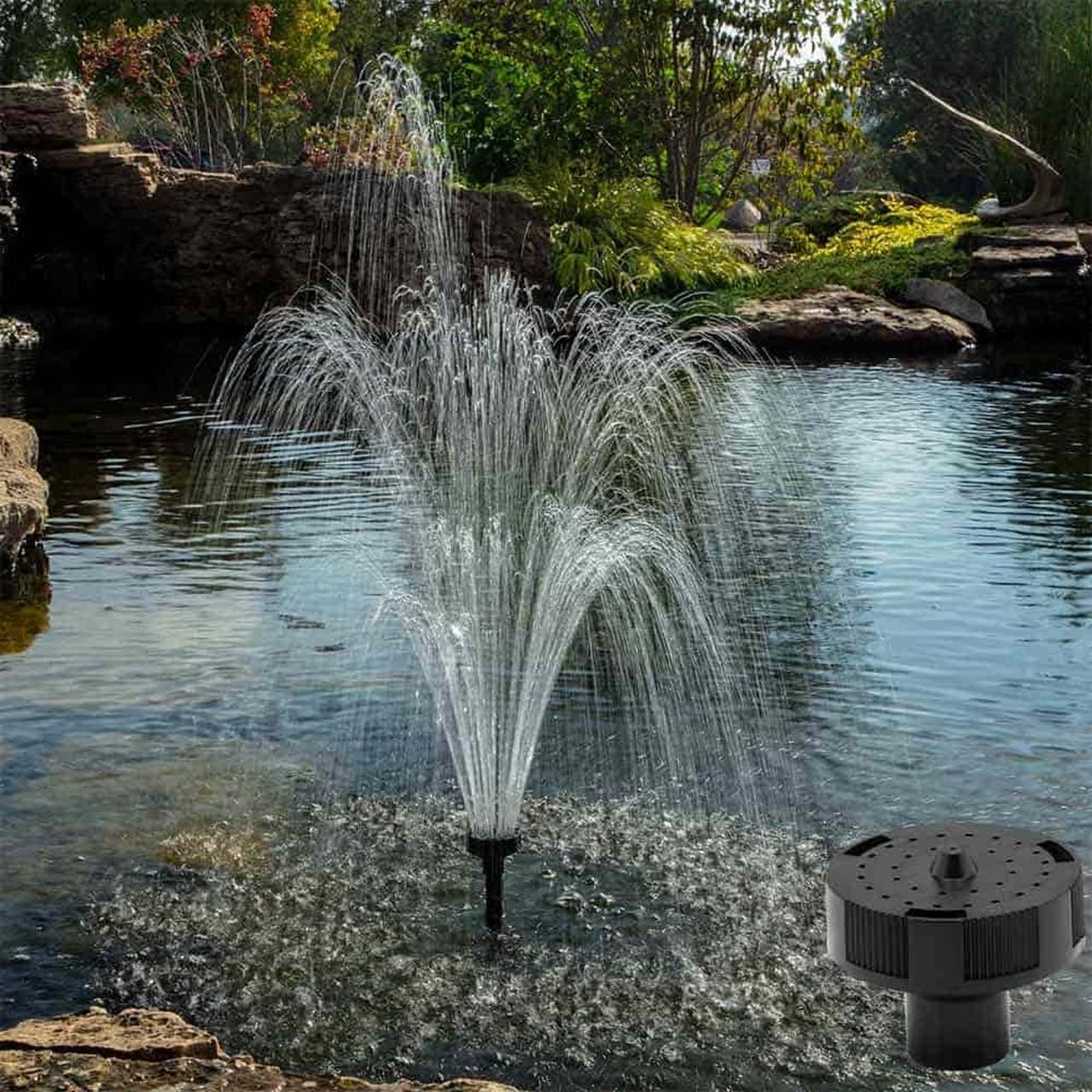 The Pond Guy MagFlo High-Efficiency Compact Pump for Small Water Gardens, Quiet Multi-Purpose System for Waterfalls, Fountains or Spitters, 590 GPH