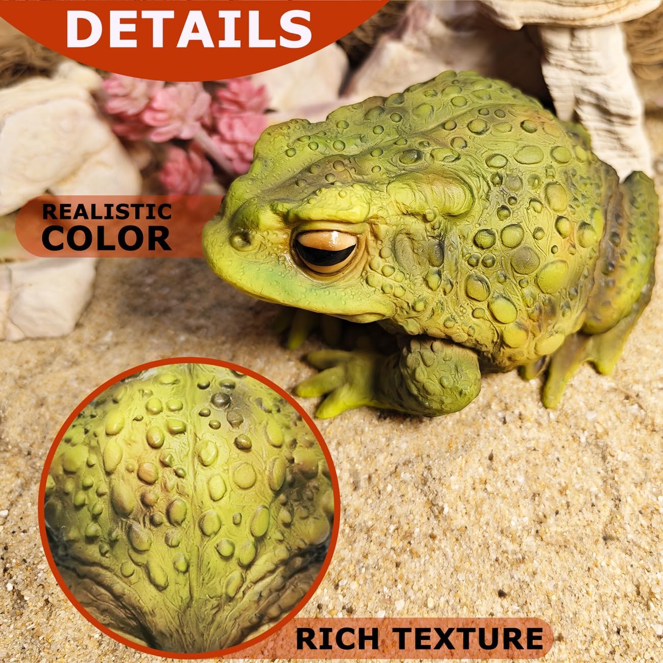 Sunthus Frog Toad Sculptures Garden Statues Yard Art Resin Decorations Outdoor Garden Decor