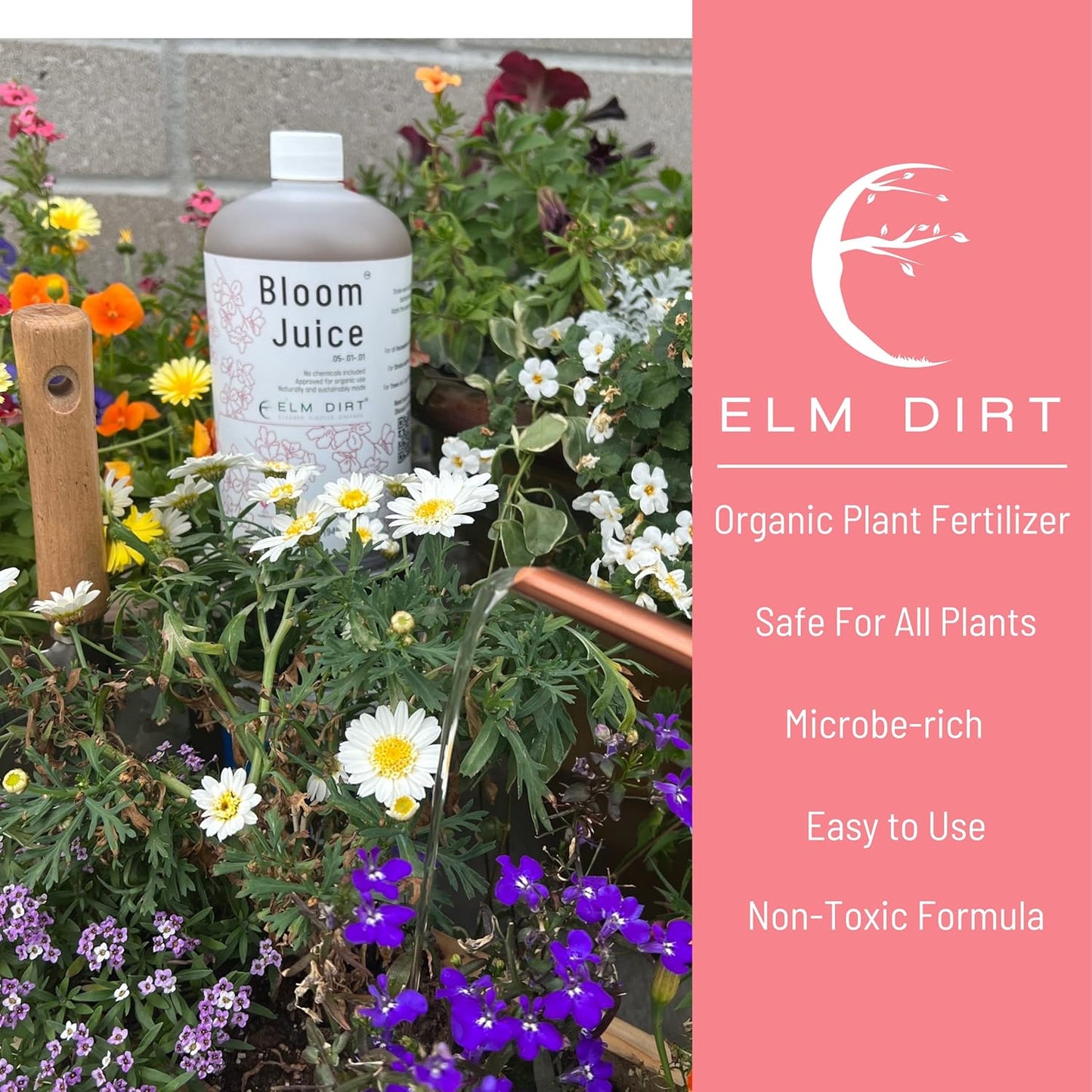 Elm Dirt's Bloom Juice for All Flowering Plants (3 Bottles)
