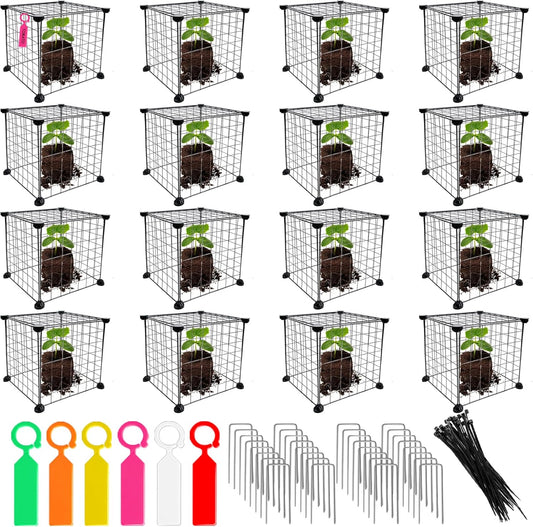 20 Set Wire Plant Cages for Plants Protect from Rabbits,