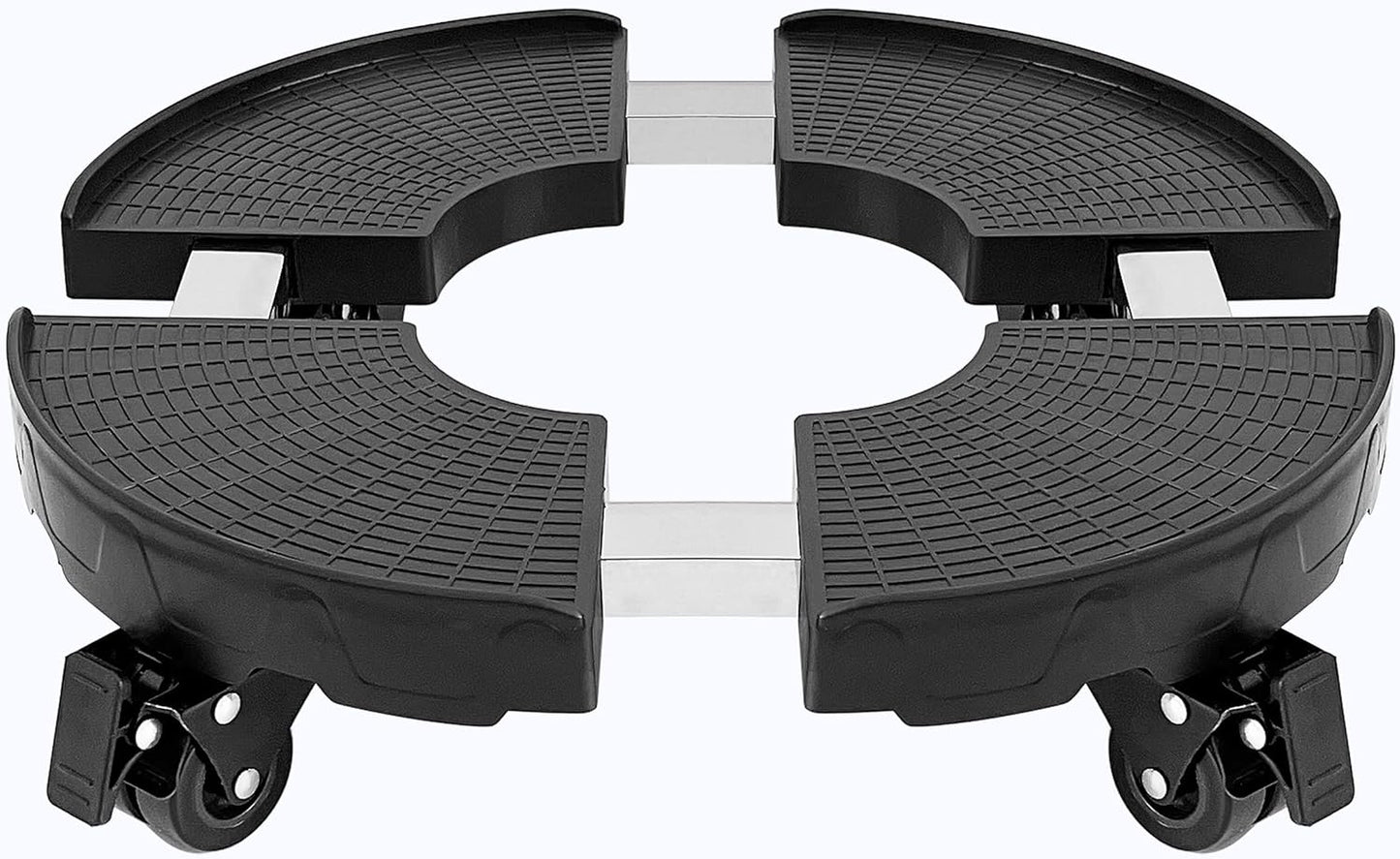 CASIMR Plant Caddy with Wheels, Heavy Duty 440lbs Capacity Rolling Plant Stand, 15-20 Inch Adjustable Indoor Outdoor Plant Dolly, Round Plant Roller Base Flower Pot Rack Holder Trolley Casters Tray