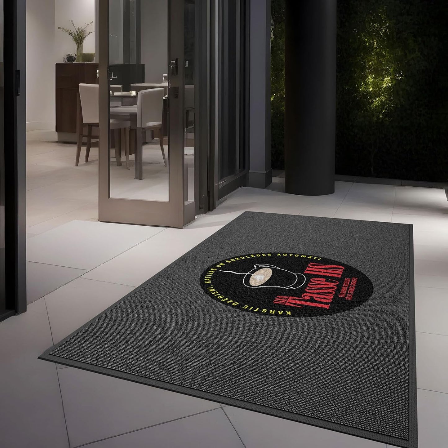 Custom Commercial Personalized Door Floor Mat Entryway Area Rugs Welcome Carpet for Business Home Indoor/Outdoor Non Slip Washable Durable