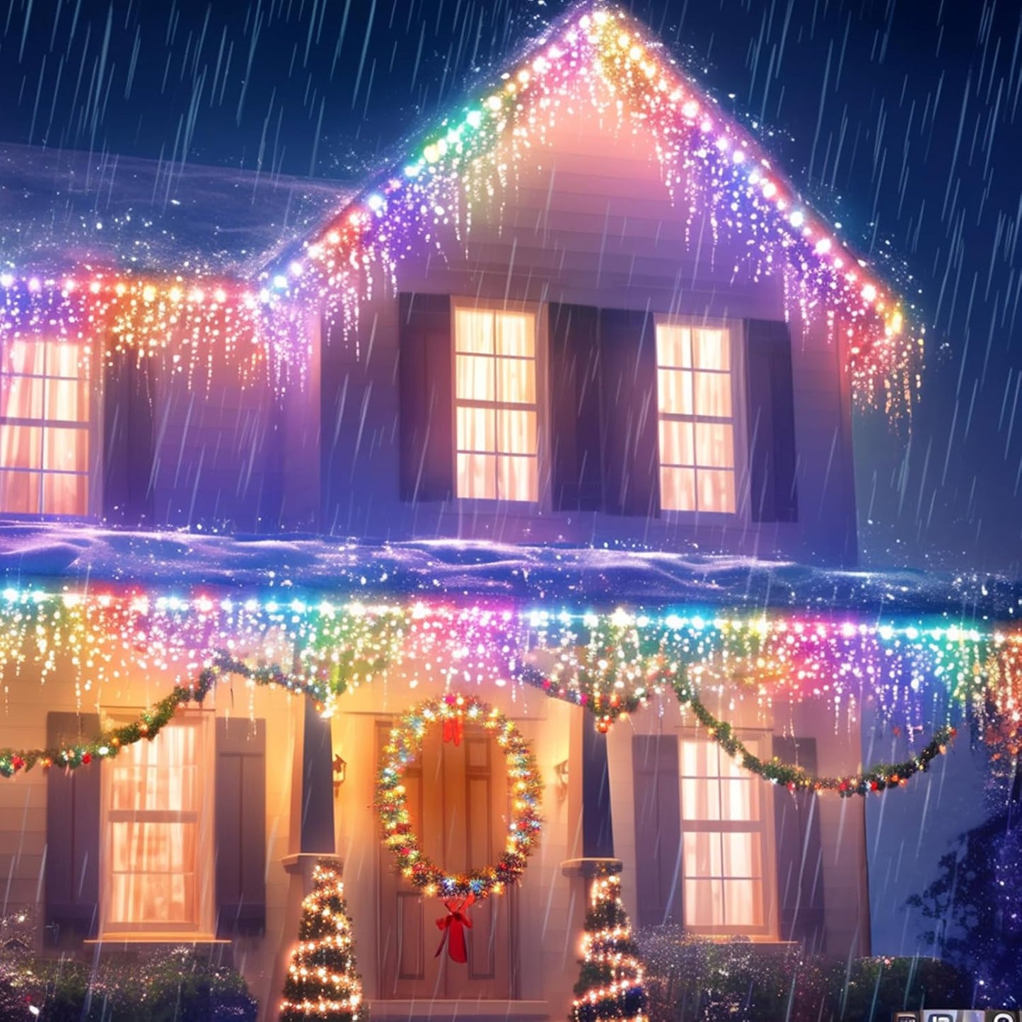 2 Pack Super-Long Solar String Lights Total 170Ft 480 LED 8 Modes Outdoor Waterproof Solar Powered Christmas Fairy Lights for Xmas Tree Garden Home Lawn Wedding Party Decor (Multi Color)