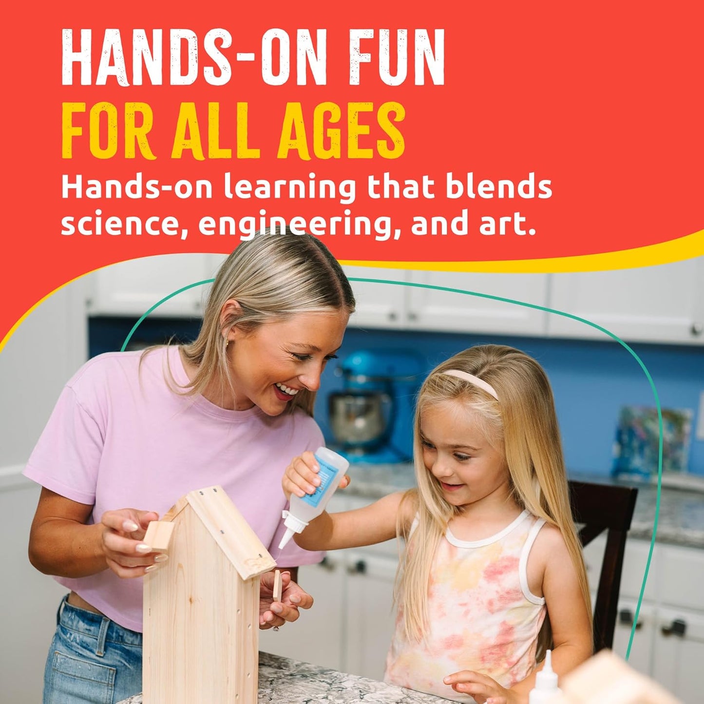 Premium Bug Hotel Kit, DIY Cedar Wood Craft for Building Bee, Ladybug, or Butterfly Houses, Educational Kit for Kids, Parents and Teachers