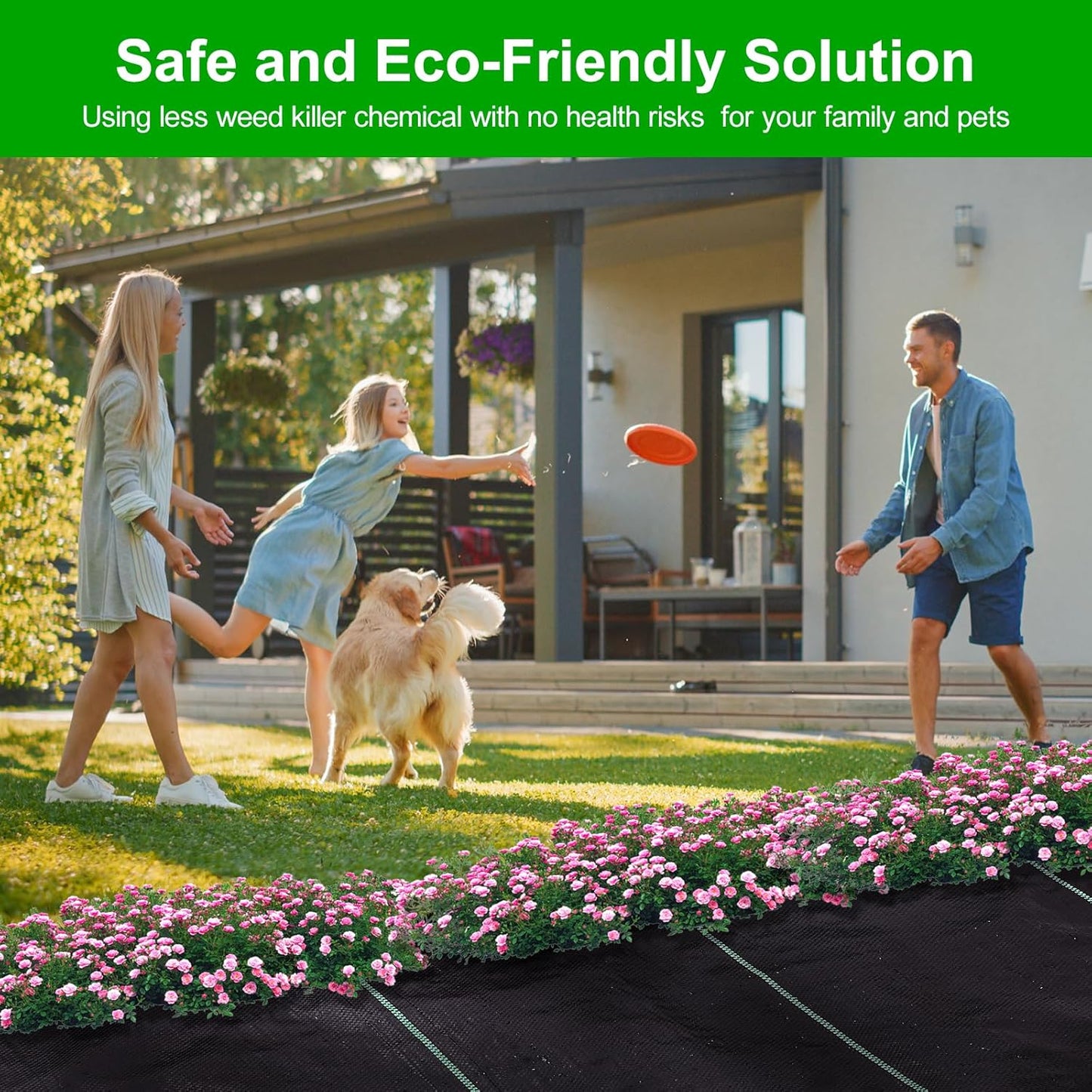 Driveway Fabric for Weed Control – 13FT x 150FT with Staples, Heavy-Duty Weed Barrier, Durable Landscape Fabric 3.5OZ for Garden, Gravel, Pathways, Erosion Control, Construction, and Outdoor Projects