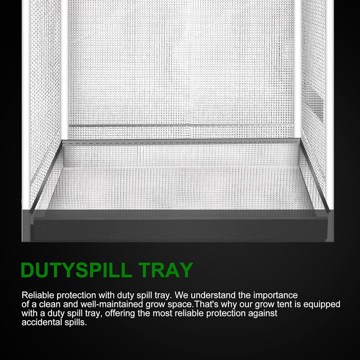 MELONFARM 2x2 Grow Tent, 24"x24"x72'' High Reflective 600D Diamond Mylar Canvas with Observation Window and Floor Tray for Hydroponic Indoor Plant Growing