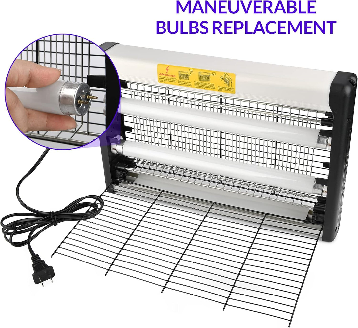 mafiti Bug Zapper Fly Traps Indoor Hanging Electric Mosquito Killer 3500V Gnats Fruit Trap for Home Restaurants Kitchen Garden Black