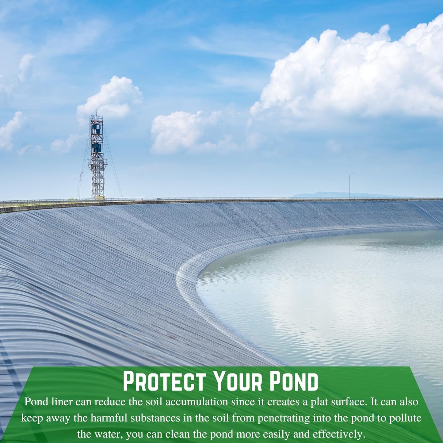 Farm Plastic Supply - 12 Mil String Reinforced Black/White Pond Liner - 12 Mil Fish Pond Liner, Pond Liners for Outdoor Ponds, Koi Ponds, Garden Fountain, Containment Liner (6' x 40')