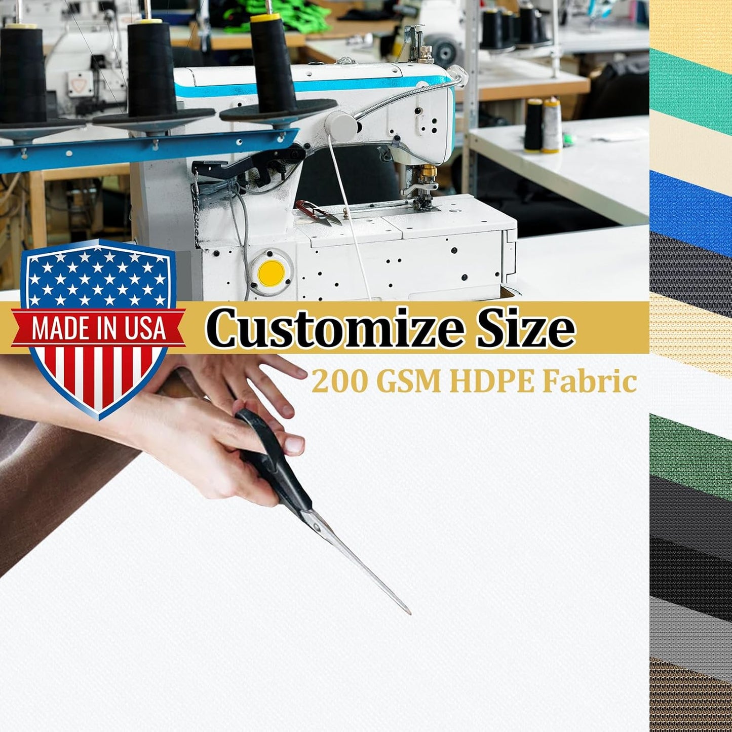 Shade&Beyond Customized Size 90% Sun Shade Cloth with Grommets, 4' X 13' Pergola Shade Cover Canopy, Mesh Tarp Sun Screens for Patio, Outdoor, Garden, Backyard GN01, White