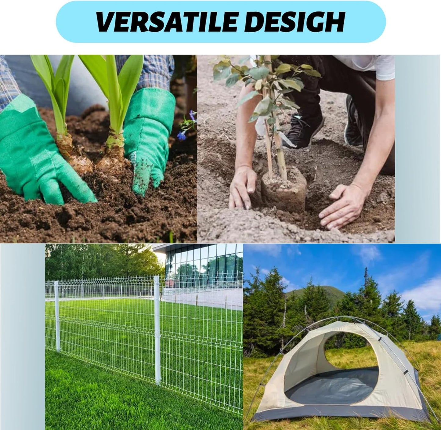 ERYTLLY Auger Drill Bit for Planting 1.6x9inch,Garden Auger Spiral Bulb Planter Tool for Umbrella Holes Post Hole Digger - Compatible with 3/8 inch Hex-Shank Drill