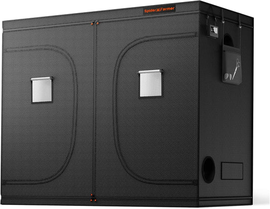 Spider Farmer 8x4 Grow Tent Pro-Grade, 96"x48"x80", with Observation Window and Floor Tray, 1680D Thicken Mylar Canvas, 8x4x6.6 for Indoor Hydroponic Growing for SF4000, SE5000, G5000