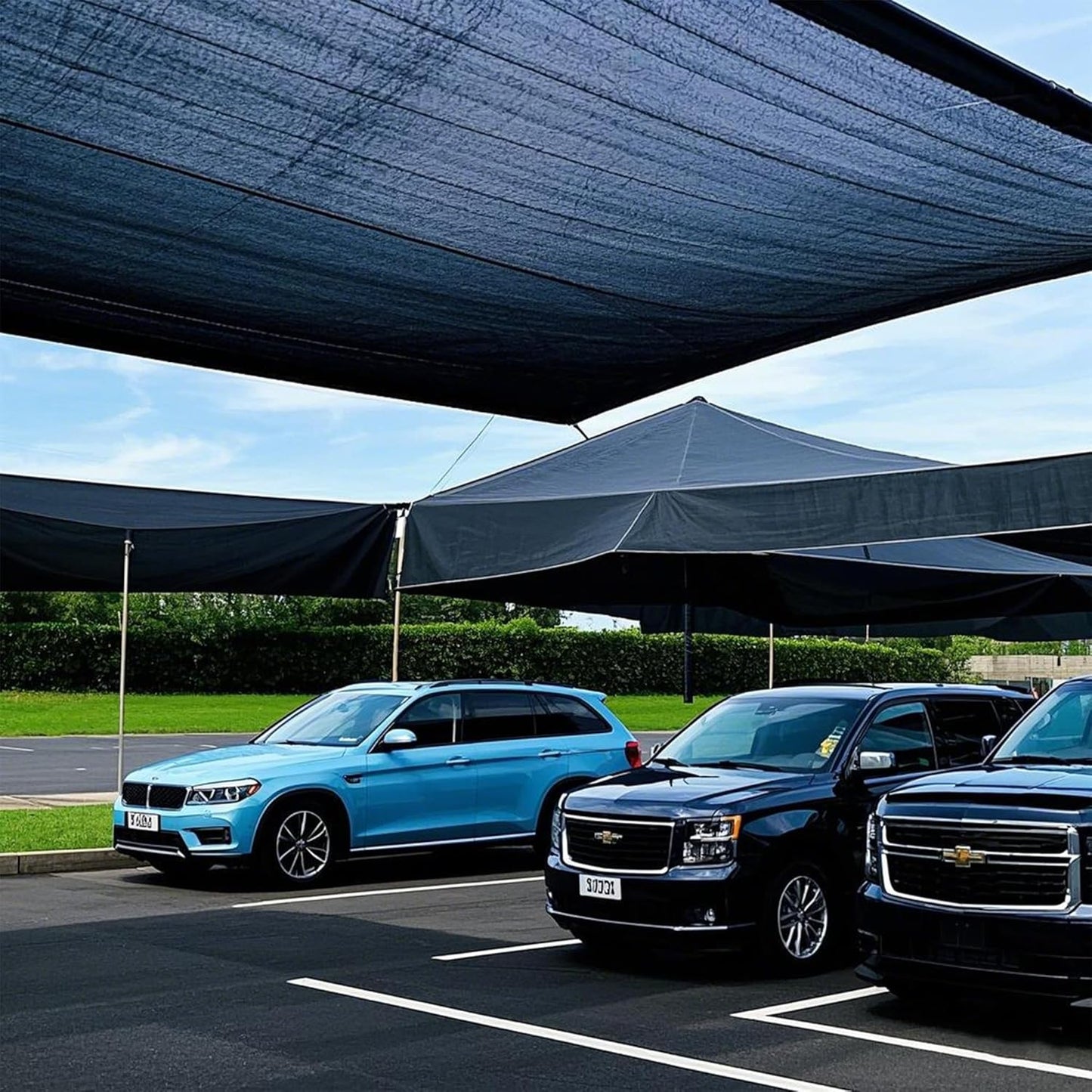 winemana Black Shade Cloth 90%, 5x10 FT Mesh Tarp - Garden Shade for Greenhouse, Patio, Vegetables, Plants Cover and Chicken Coops, Sun Shade Net for Outdoor Protection with Reinforced Grommets