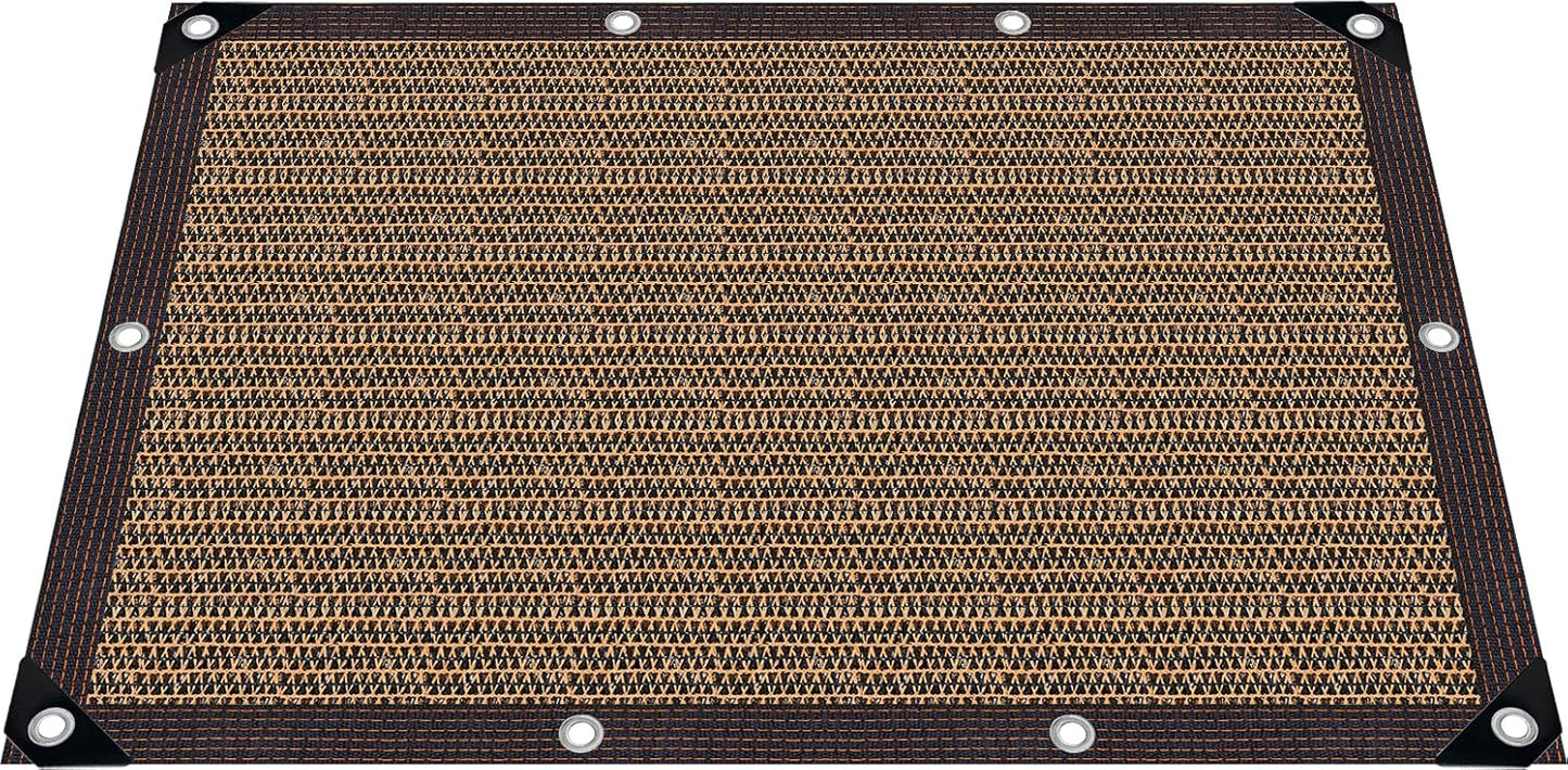 80% Shade Cloth, Durable Mesh Tarp with Grommets, Garden Sunblock Shade Cloth Shading Antifreezing for Plants Cover, Greenhouse, Barns Kennel, Patio, Tomatoes