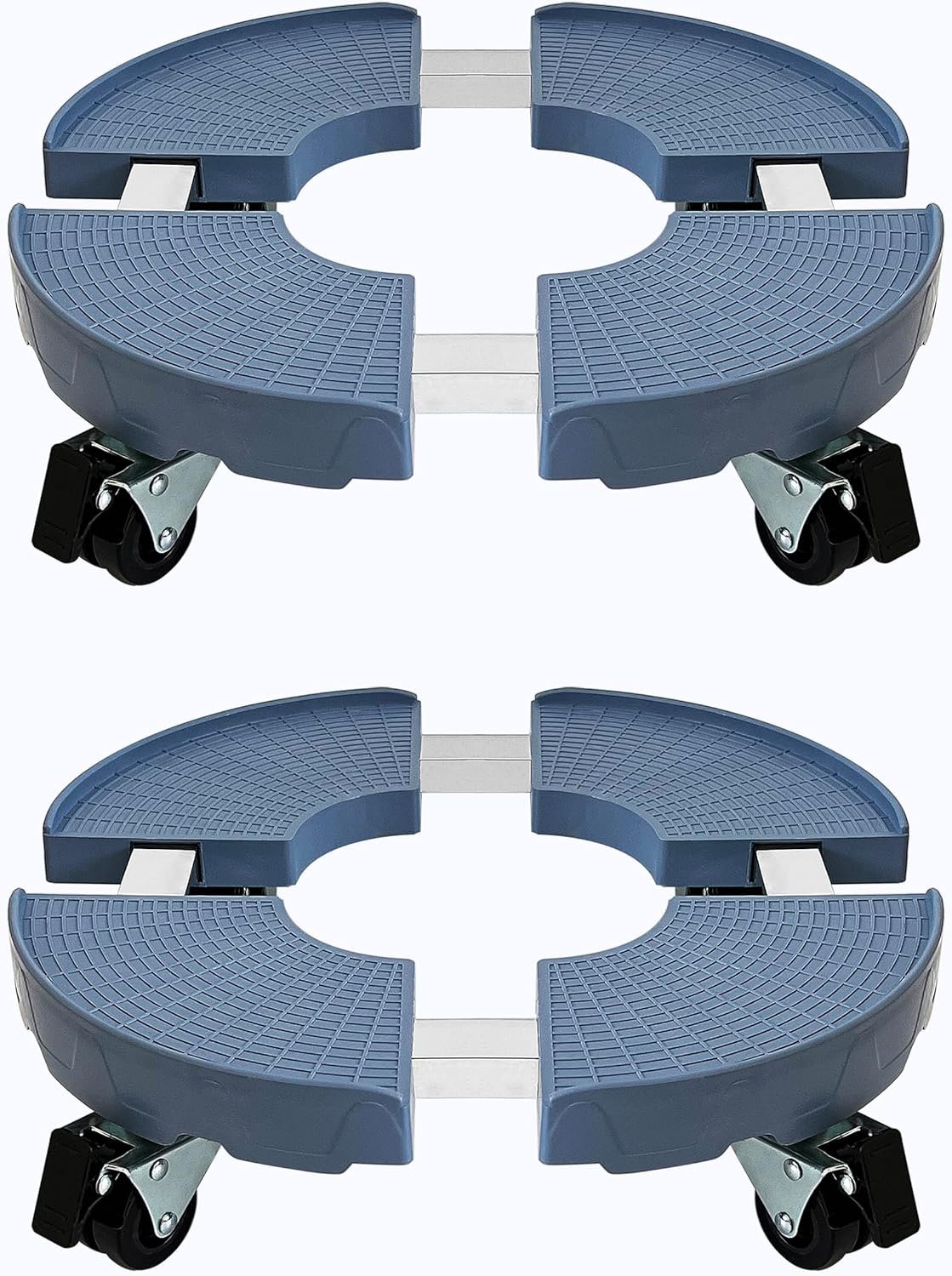 CASIMR 2 Pack Plant Stand with Wheels, Adjustable 15-20" Heavy Duty Plant Caddy with Casters, Indoor Outdoor Large Potted Planter Cart Dolly, Rolling Plant Stand for Flower Pot, 440lb Capacity