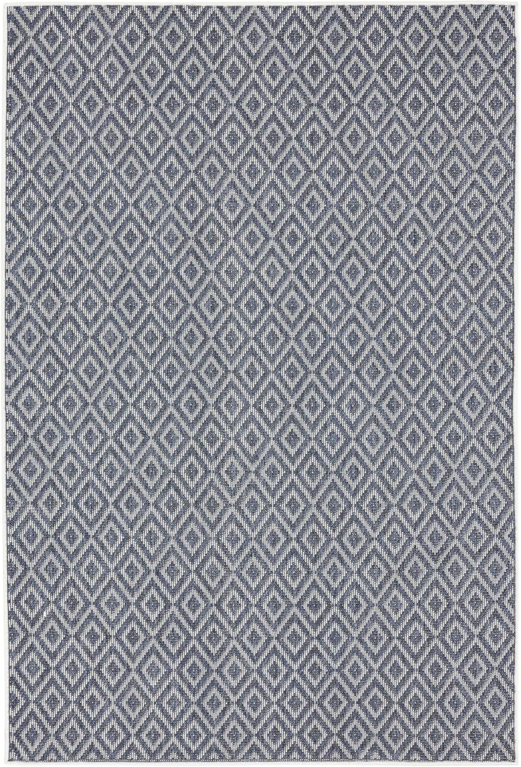 Home Dynamix Tripoli Lydia Modern Indoor/Outdoor Area Rug, Denim/Cream, 3'7"x5'2" Rectangle