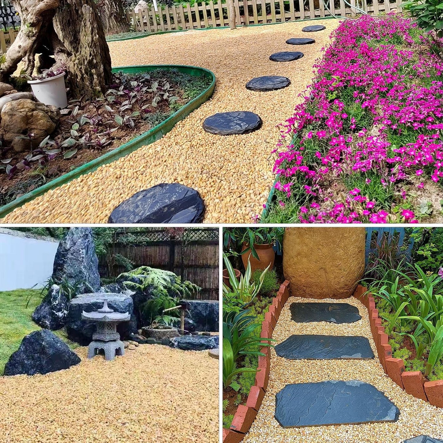 20lbs Peach Pebbles for Plants, 3/8inch Small Rocks for Succulent Cactus Plants, Natural Polished Pebbles, River Rocks for Plants, Vases, Garden