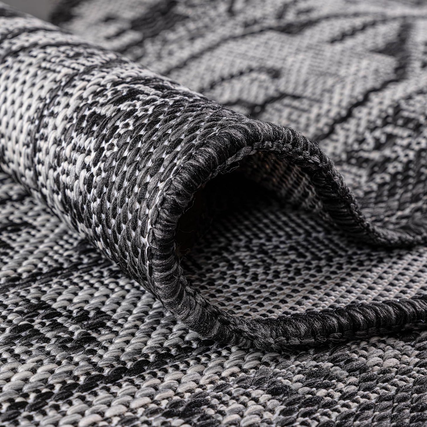 Keen Home Design Terrace Outdoor Round Rug - 8ft Round Washable Indoor/Outdoor Rug for Patio, Kitchen, Balcony, Beach, Garden, Deck and Porch, Size: 7'7" Round