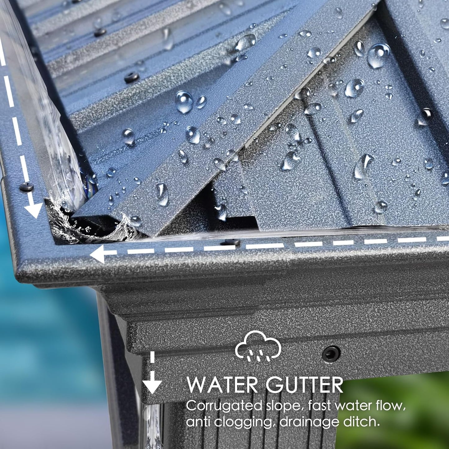 Kozyard Alexander 12' X 16' Hardtop Permanent Aluminum Metal Gazebo with Galvanized Steel Double Roof Canopy, Curtain and Netting Pavilion for Patio, Backyard, Deck, Lawn (Gray)