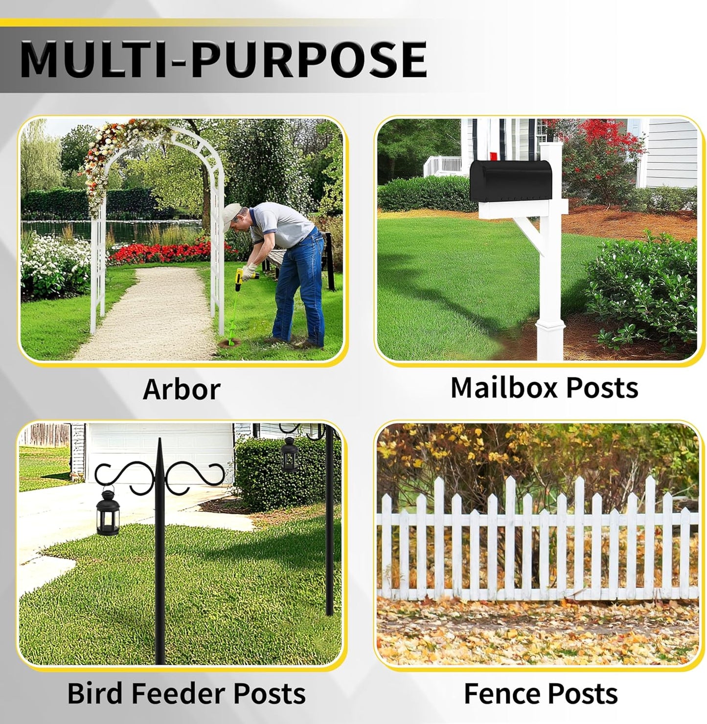 2”x32“ Auger Drill Bit for Planting, Garden Auger for Planting Bulbs, Easy Garden Auger with Drill for 3/8”Hex Drive