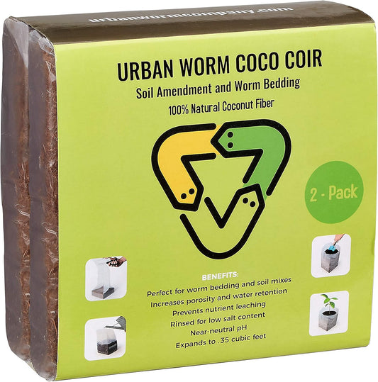 Urban Worm Coco Coir Soil Amendment and Bedding (2)