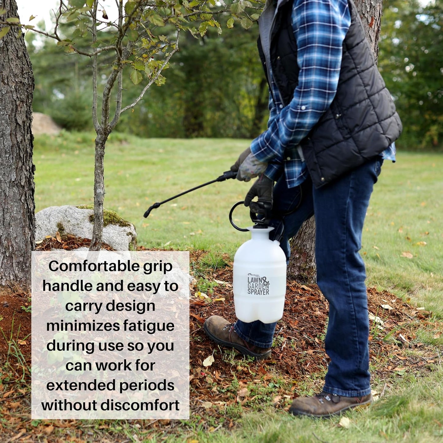 Flo-Master by Hudson 24101 1 Gallon Lawn and Garden Tank Sprayer, Translucent