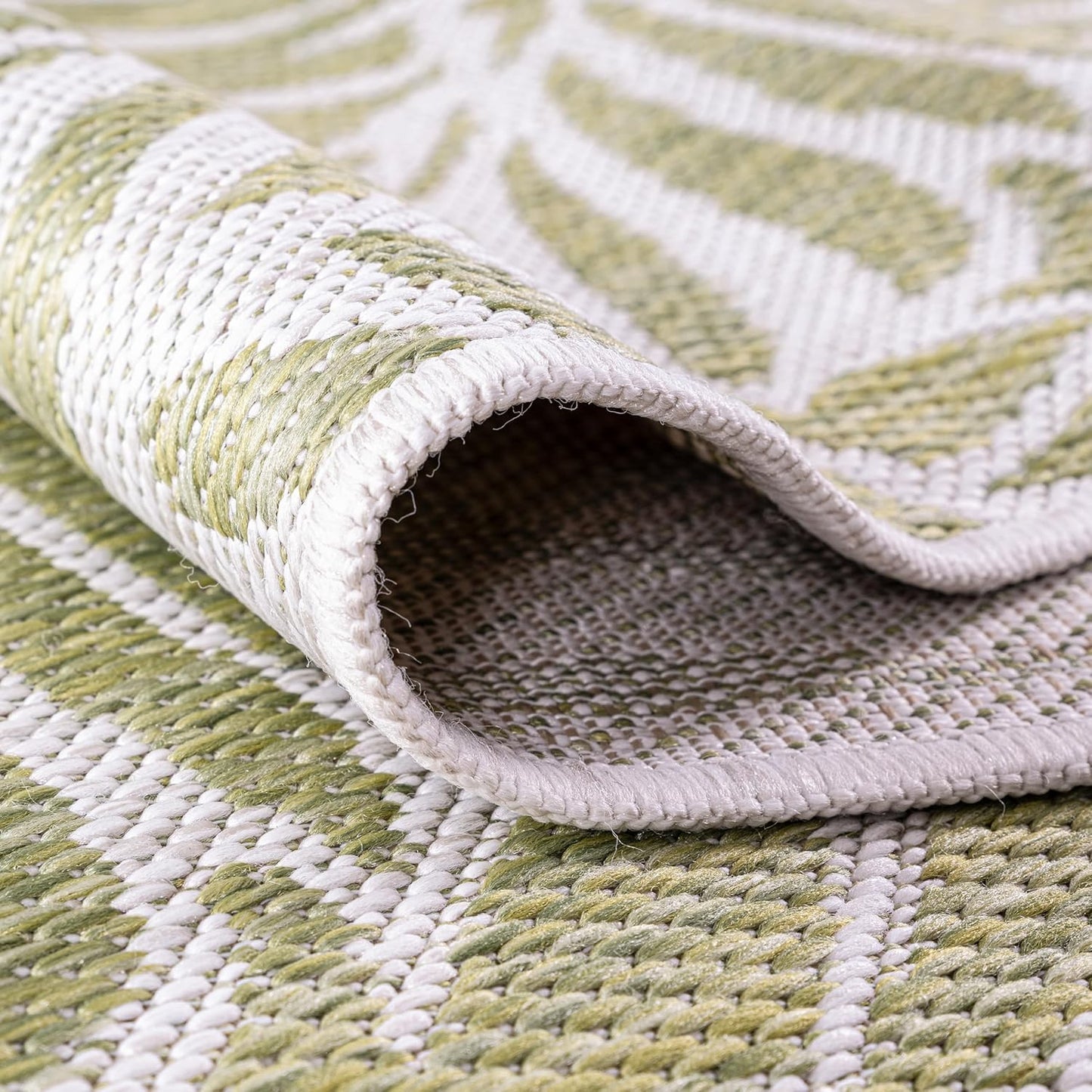 Keen Home Design Terrace Outdoor Round Rug - 8ft Round Washable Indoor/Outdoor Rug for Patio, Kitchen, Balcony, Beach, Garden, Deck and Porch, Size: 7'7" Round