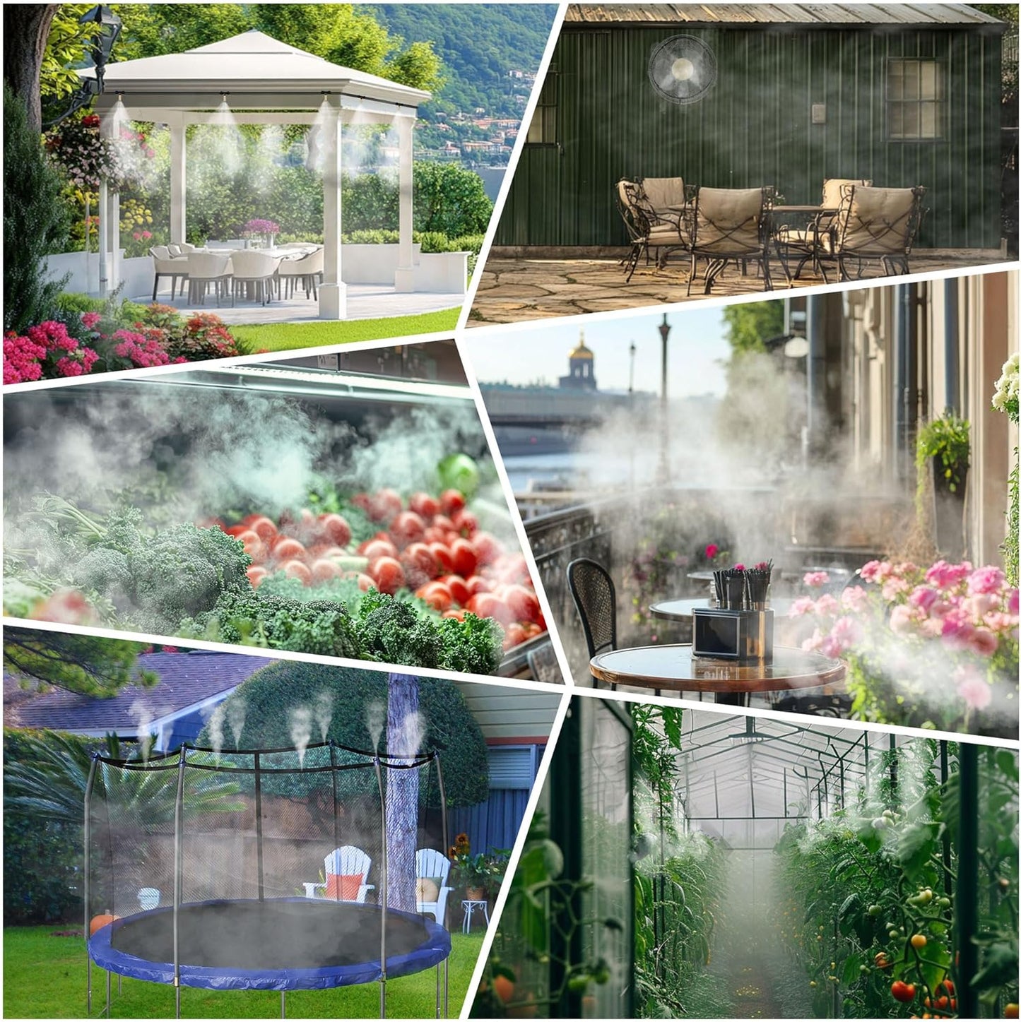 Mornajina 30 Packs Brass Misting Nozzles Mister Replacement Nozzles for Outdoor Cooling System, Misting System Heads Sprayer 0.020" (0.5 mm) 10-24 UNC, High Pressure