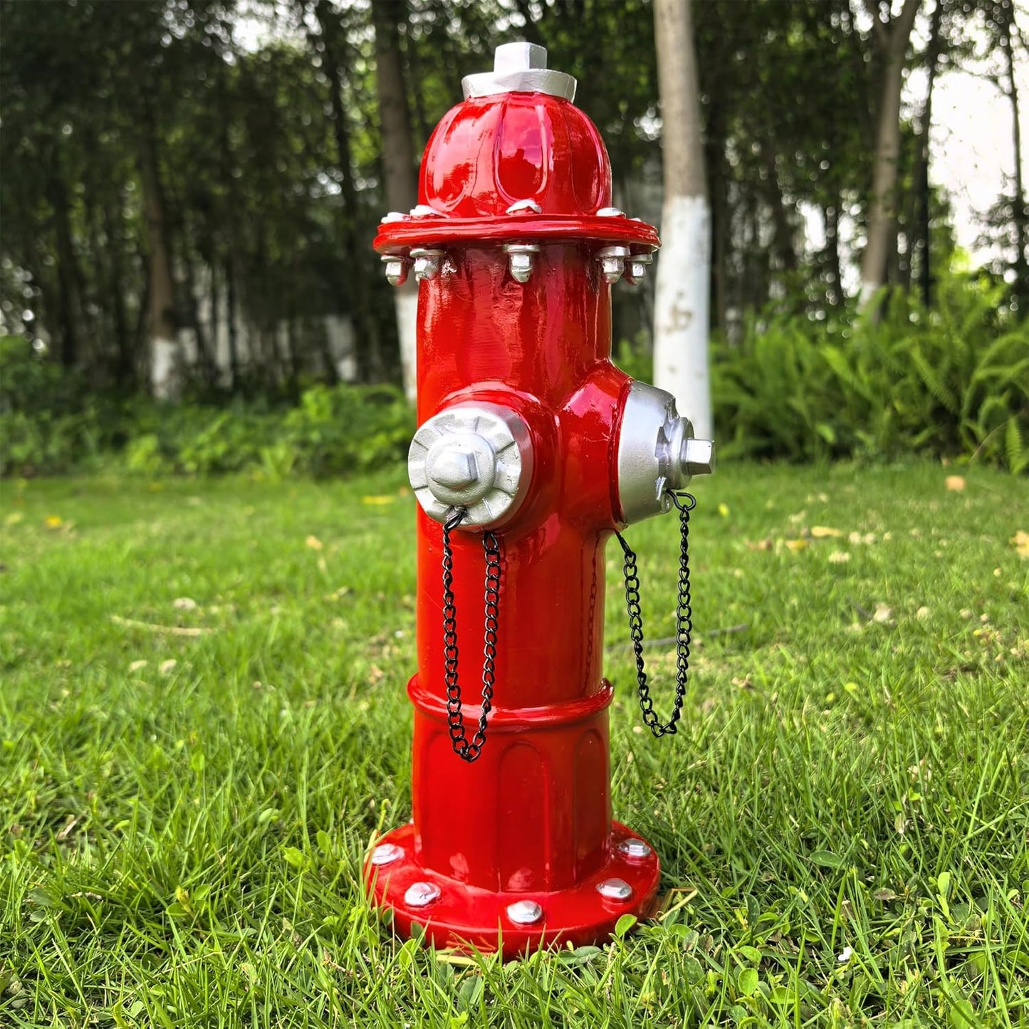 Garden Fire Hydrant Outdoor Statue,Sculpture for Dog to Peed on Yard Decor,Fire Hydrant Puppy Pee Training Post Figurine,Funny Decor Statues for Backyard Patio Lawn Porch