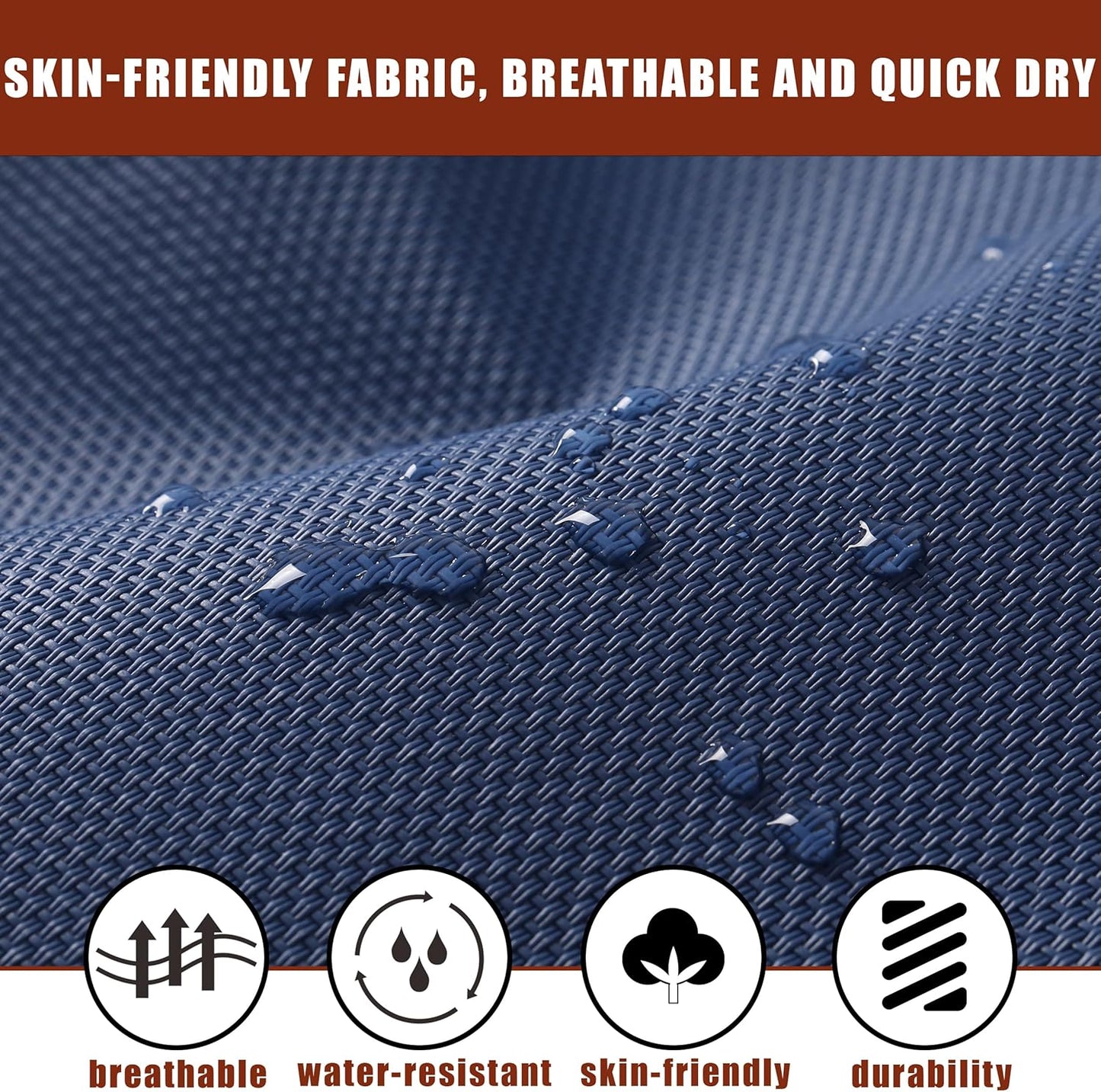 TegerDeger Anti-flip 12FT Hammock Large Hammock 450LB Capacity with Iron Spreader Bar & Nylon Rope for Outside, Patio, Garden, Backyard, Beach - Blue