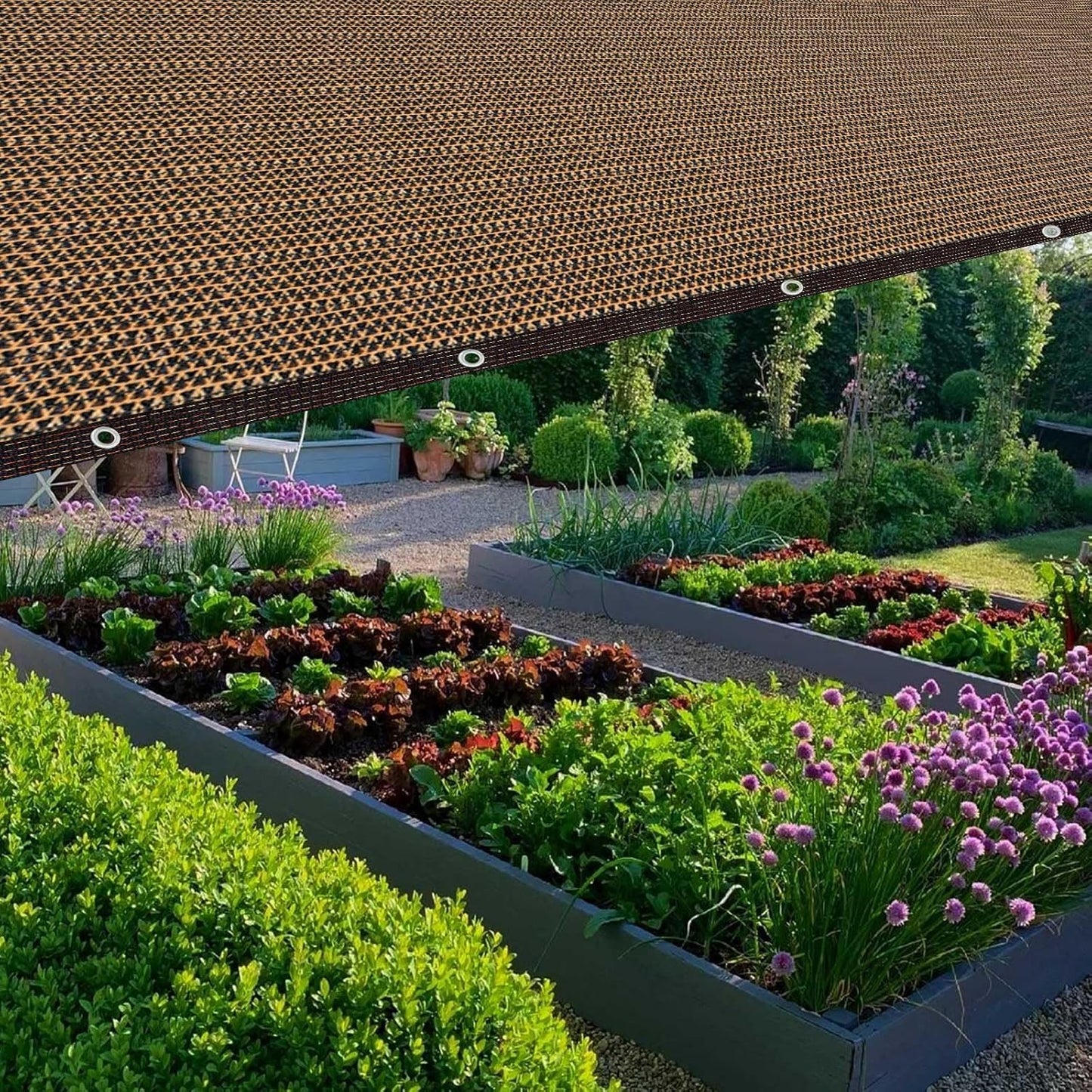 80% Sunblock Shade Cloth Net Resistant - 10x30Ft Garden Shade Mesh for Plant Cover, Greenhouse, Chicken Coop, Kennels, Tomatoes Plants