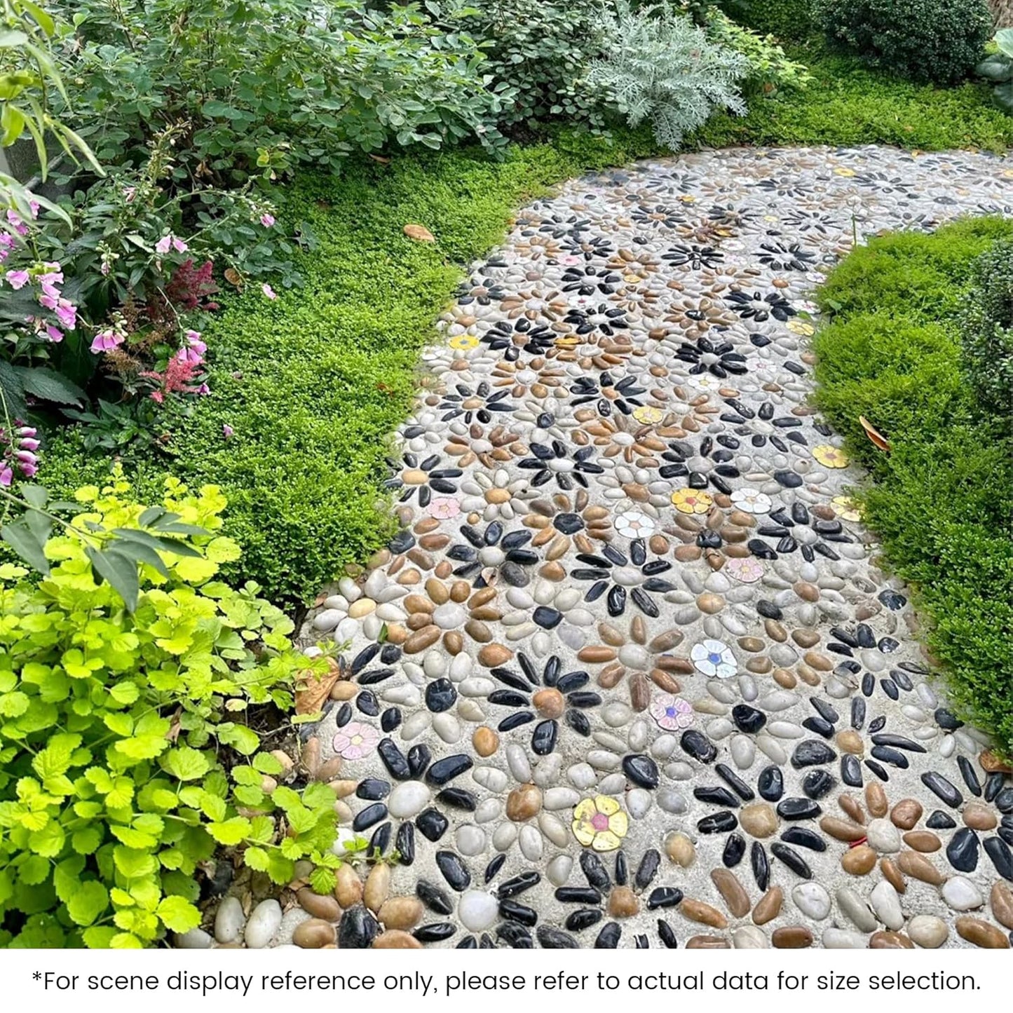 SIDONG 10 LB Mixed River Rocks, 0.3-0.5 Inches High Polished Pebbles for Indoor Plants, Aquarium Rocks Used in Fish Tank, Decorative Stones for Plants, Vases, Home Décor, Crafting, Garden Landscaping