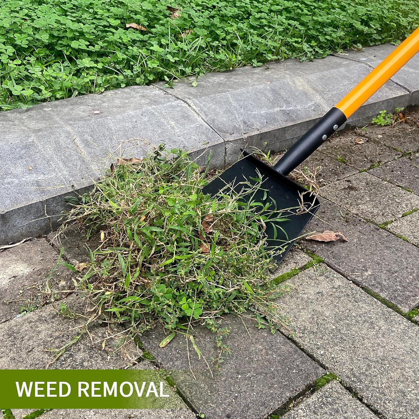 Multifunctional Cleaning Shovel, Heavy Duty Flat Square Spade Tool for Garden Outdoor Landscaping Weeding -51Inch