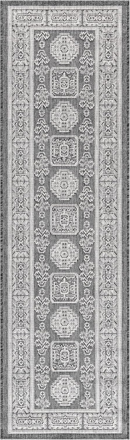 Keen Home Design Terrace Outdoor Runner Rug - 2x12 Washable Indoor/Outdoor Rug for Patio, Kitchen, Balcony, Beach, Garden, Deck and Porch, Size: 2'2"x11'10"