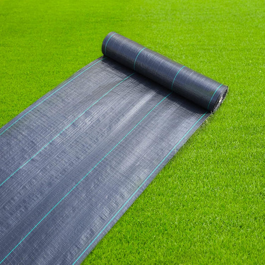 3ftx100ft Weed Barrier Landscape Fabric Heavy Duty, 3.2oz Weed Barrier Fabric, Easy Setup Woven Garden Landscaping Fabric