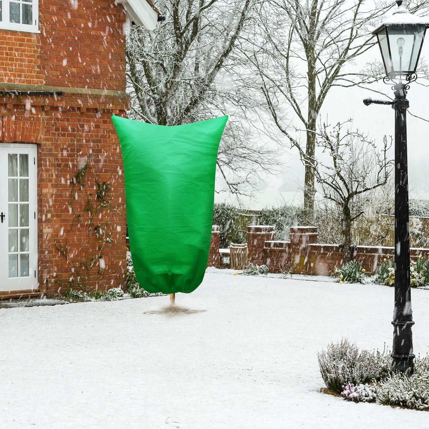 SCRUBIT Plant Covers Freeze Protection, 78"W x 94"H Frost Cloths for Outdoor Plants & Fruit Trees with Zipper and Drawstring, Thick Winter Plant Covers - Tree Frost Blankets for Shrubs