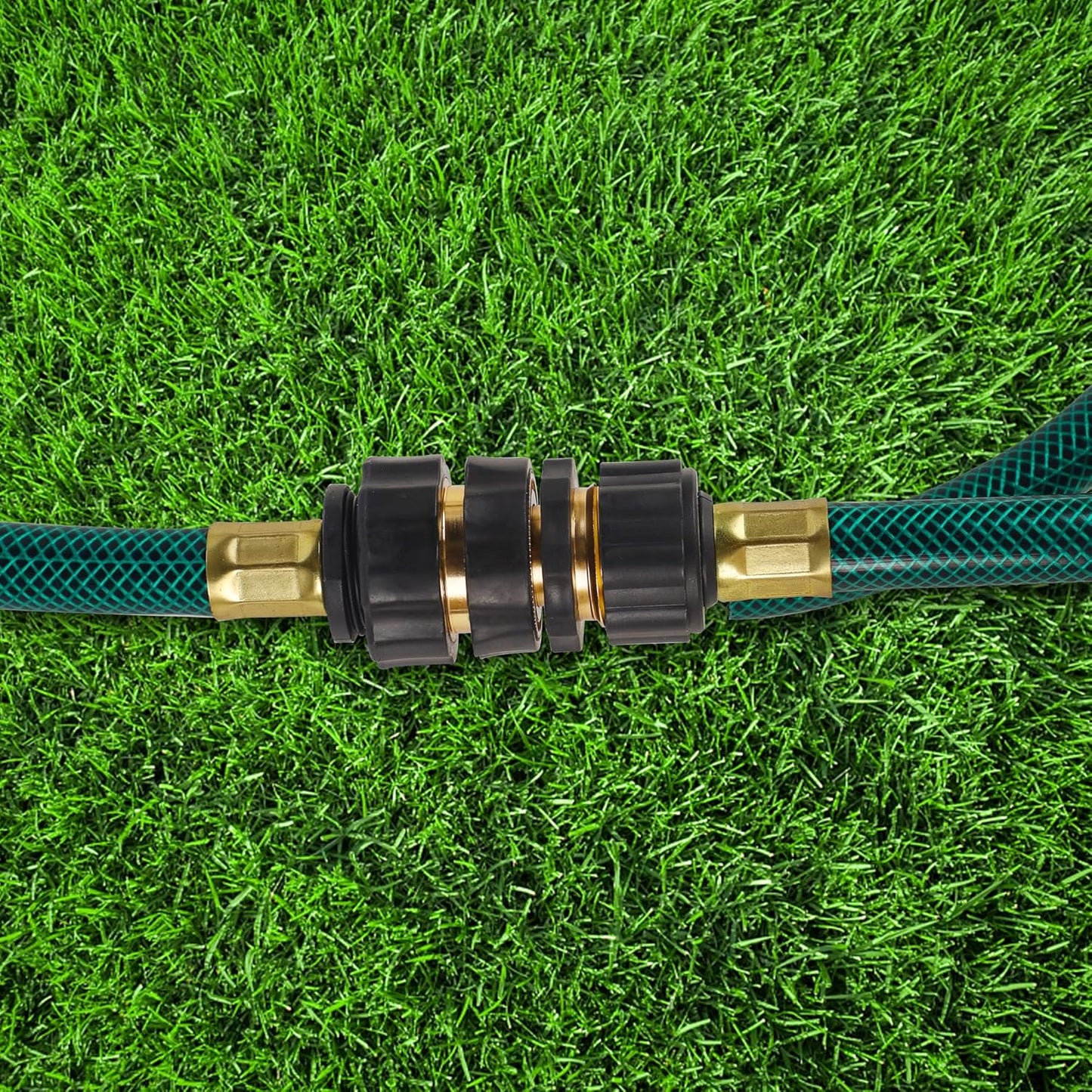 Biswing 3/4 Inch Garden Hose Quick Connector, Aluminum Male and Female Quick Connect Garden Hose Fittings, Quick Release Water Hose Connector Fitting (8 Pack)