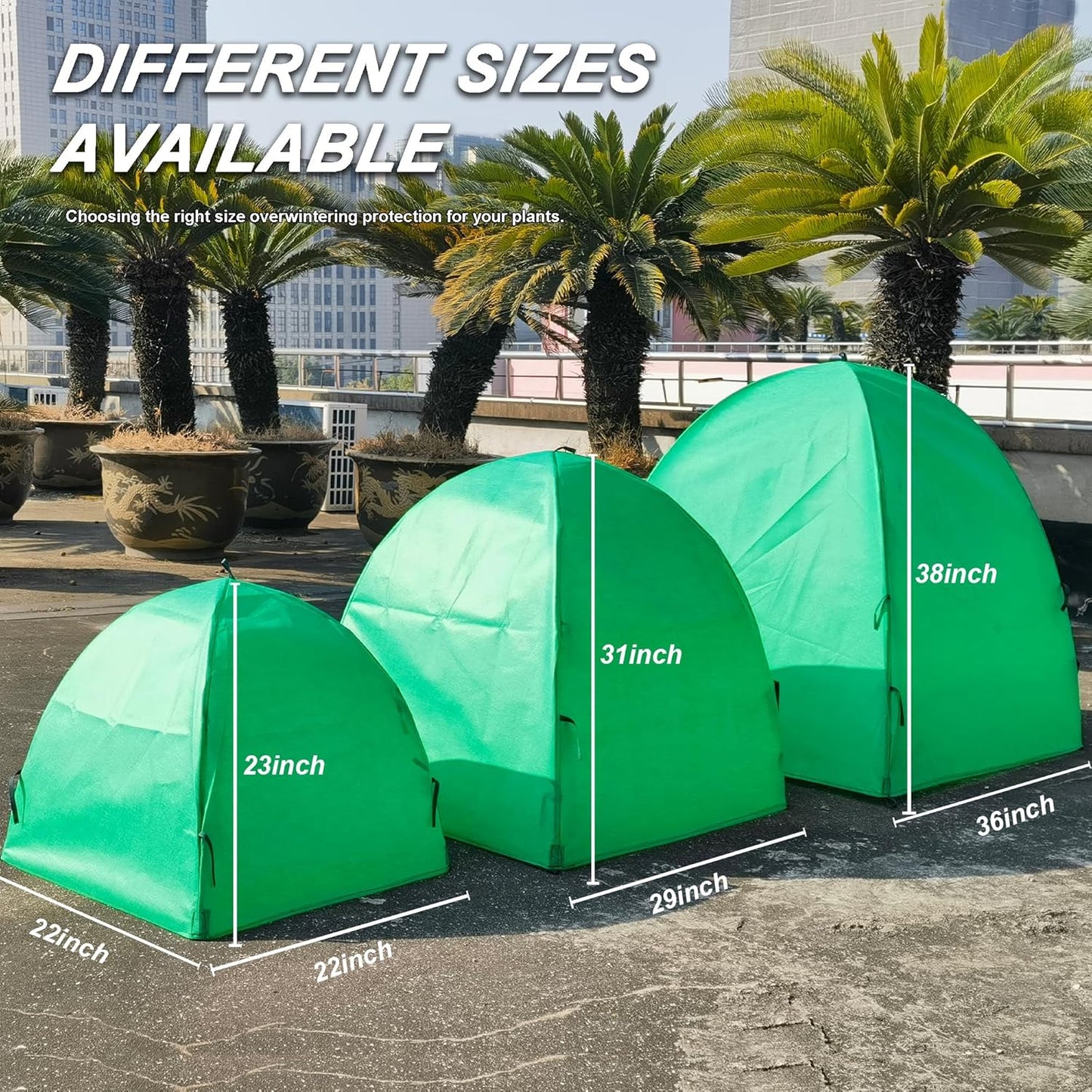 36″*36″*38″ Winter Plant Warm Covers - Raised Bed Cover, Garden Row Accelerator, Warm Tent Freeze Protection Humidity Domes for Germination, Seedling Propagation Protecting Plants from Animals 2 PCS