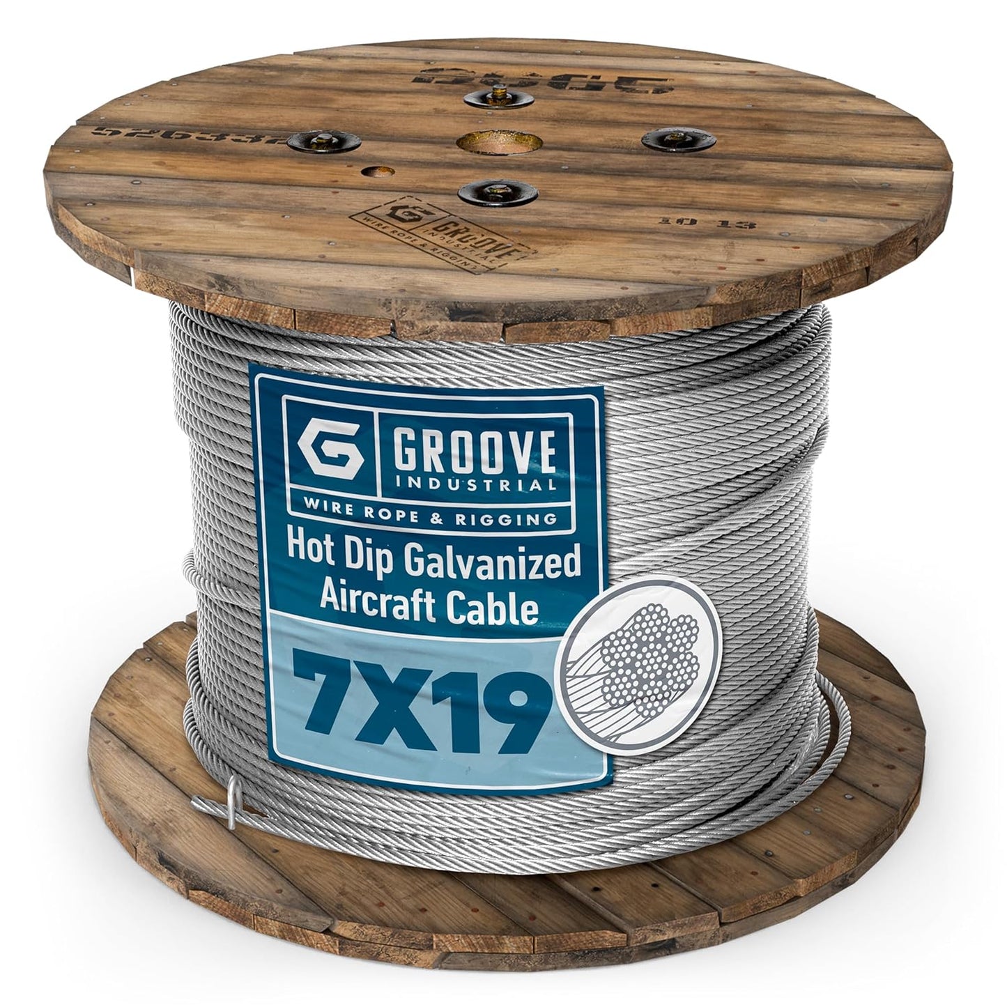 1/4’’ 7x19 Hot Dip Galvanized Aircraft Cable – Steel Wire Rope - 250 Feet